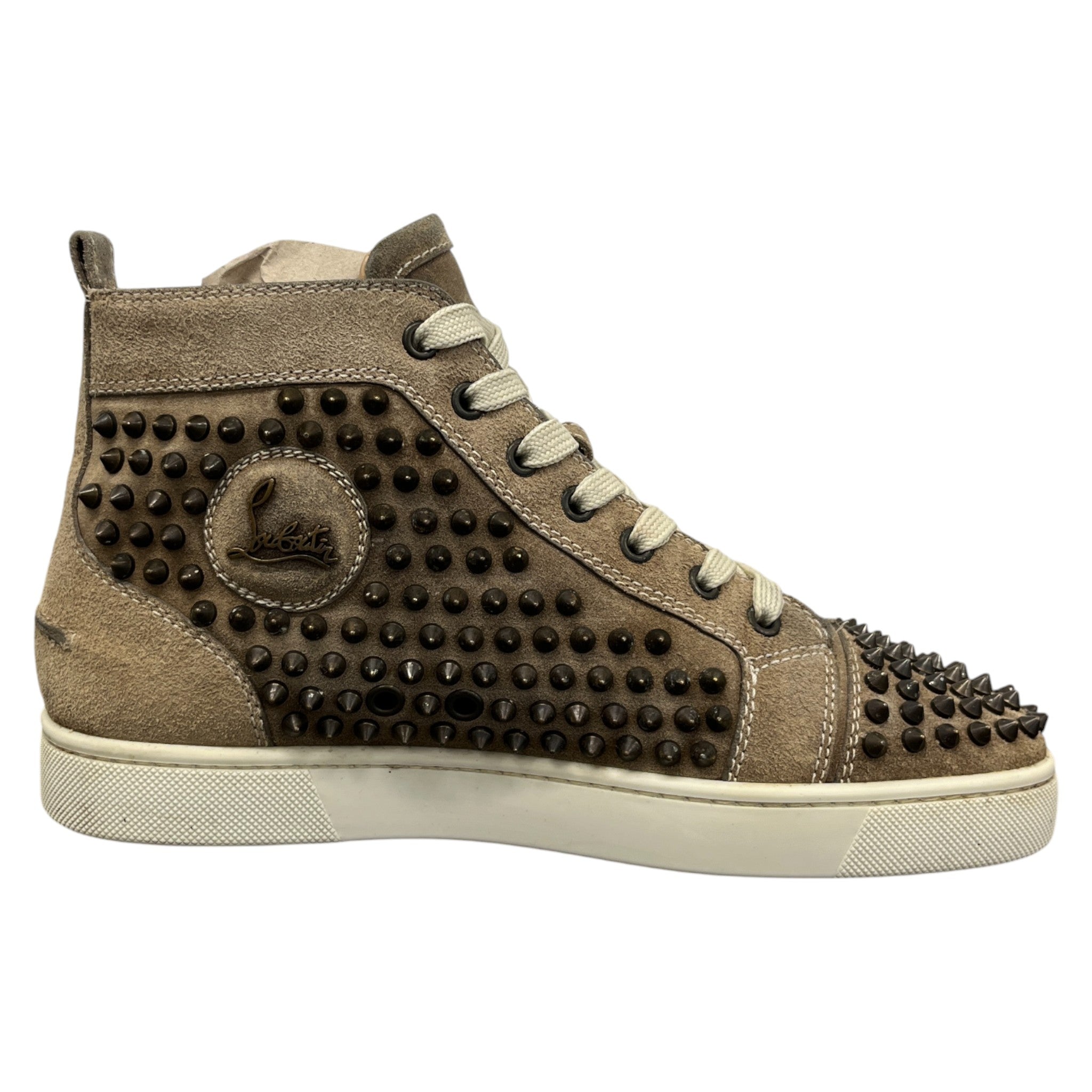 Men's Louis Flat Spikes High Trainers Brown Size EU 40 / UK 6