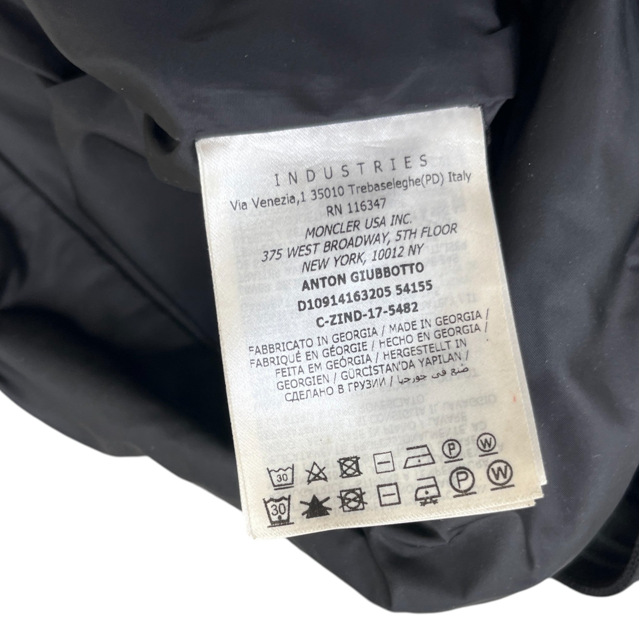 Men's Anton Windbreaker Black Size 5 / XXL