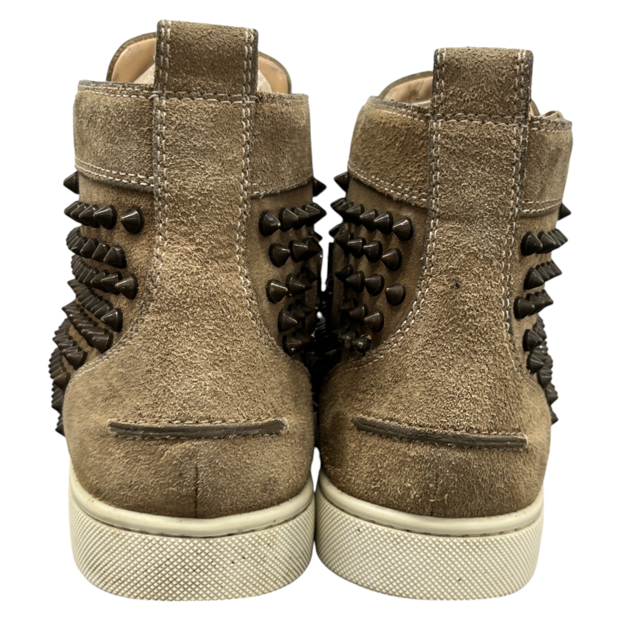 Men's Louis Flat Spikes High Trainers Brown Size EU 40 / UK 6
