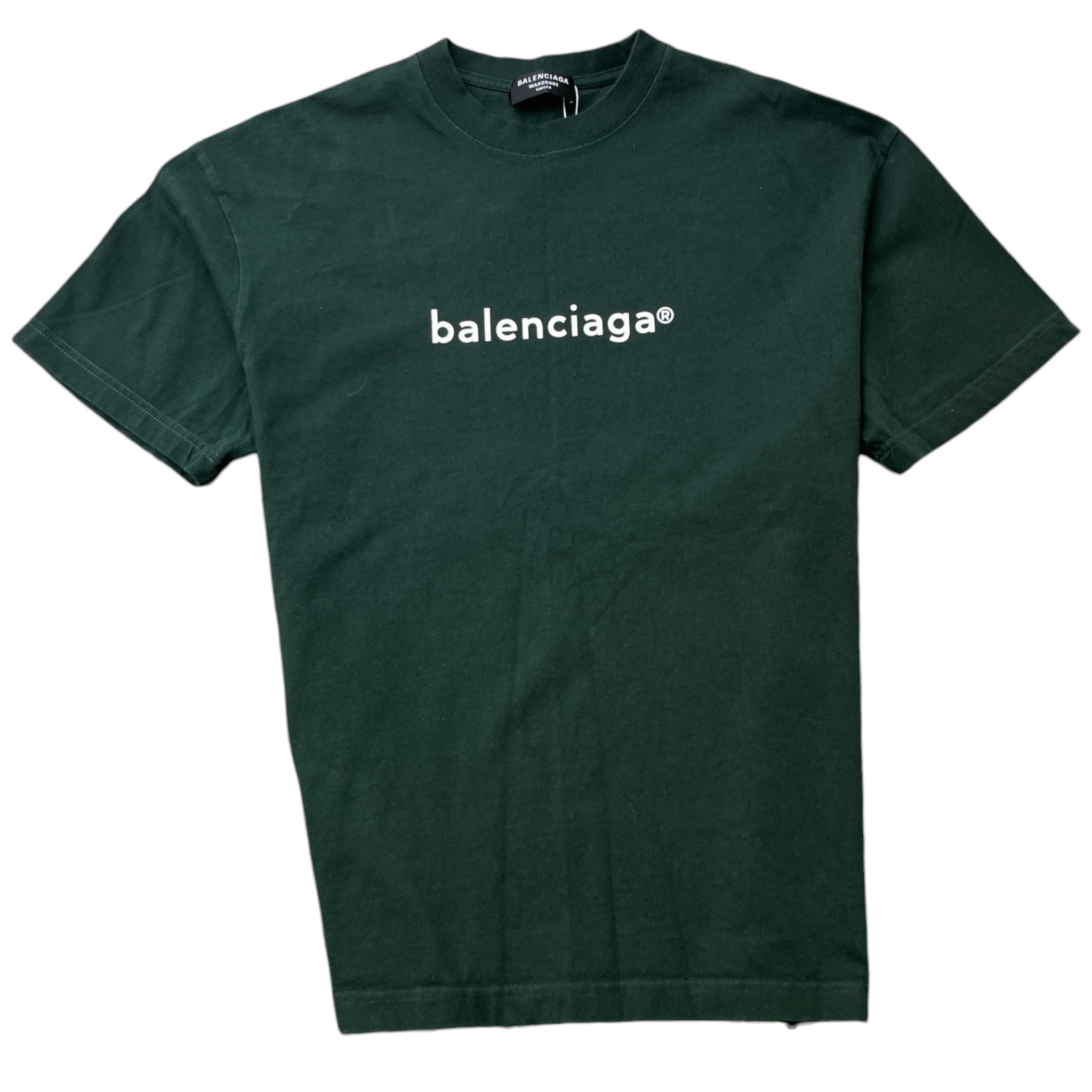 Logo Print T-Shirt Green Size S