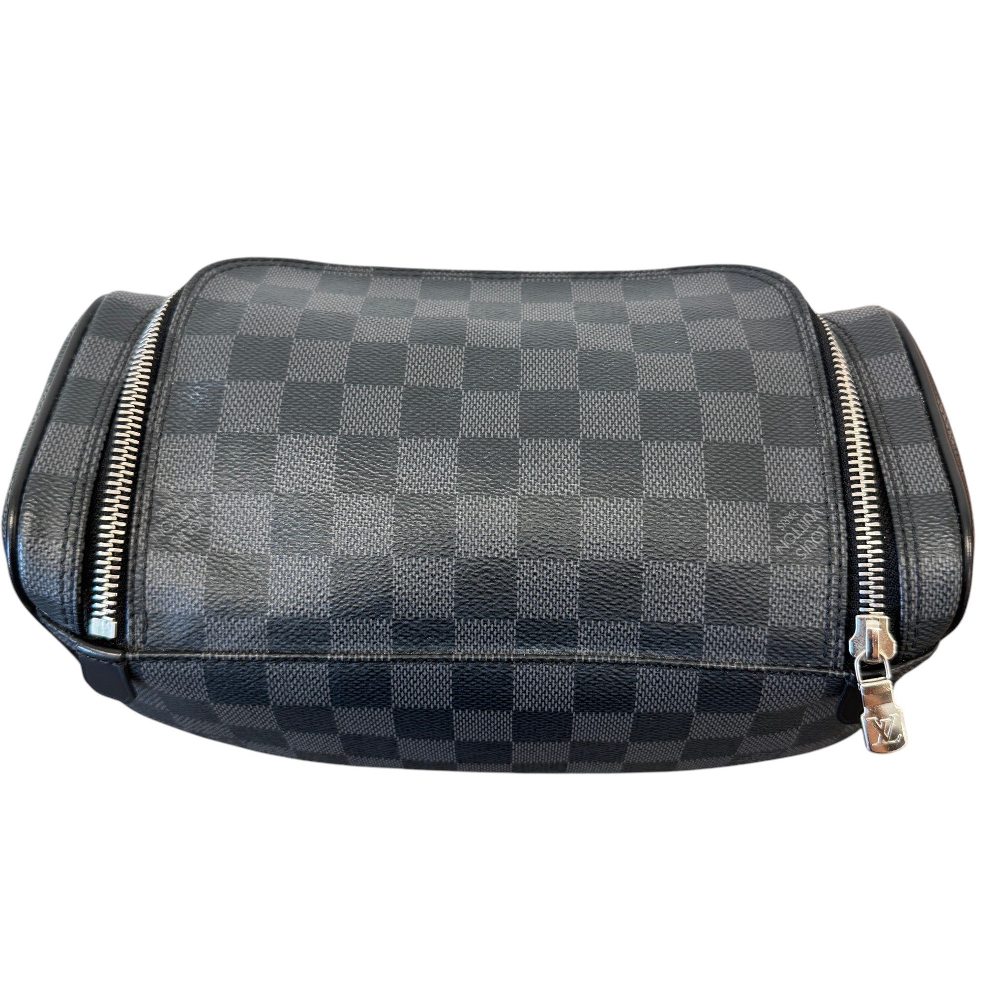 Men's Damier Graphite Toiletry Bag Black