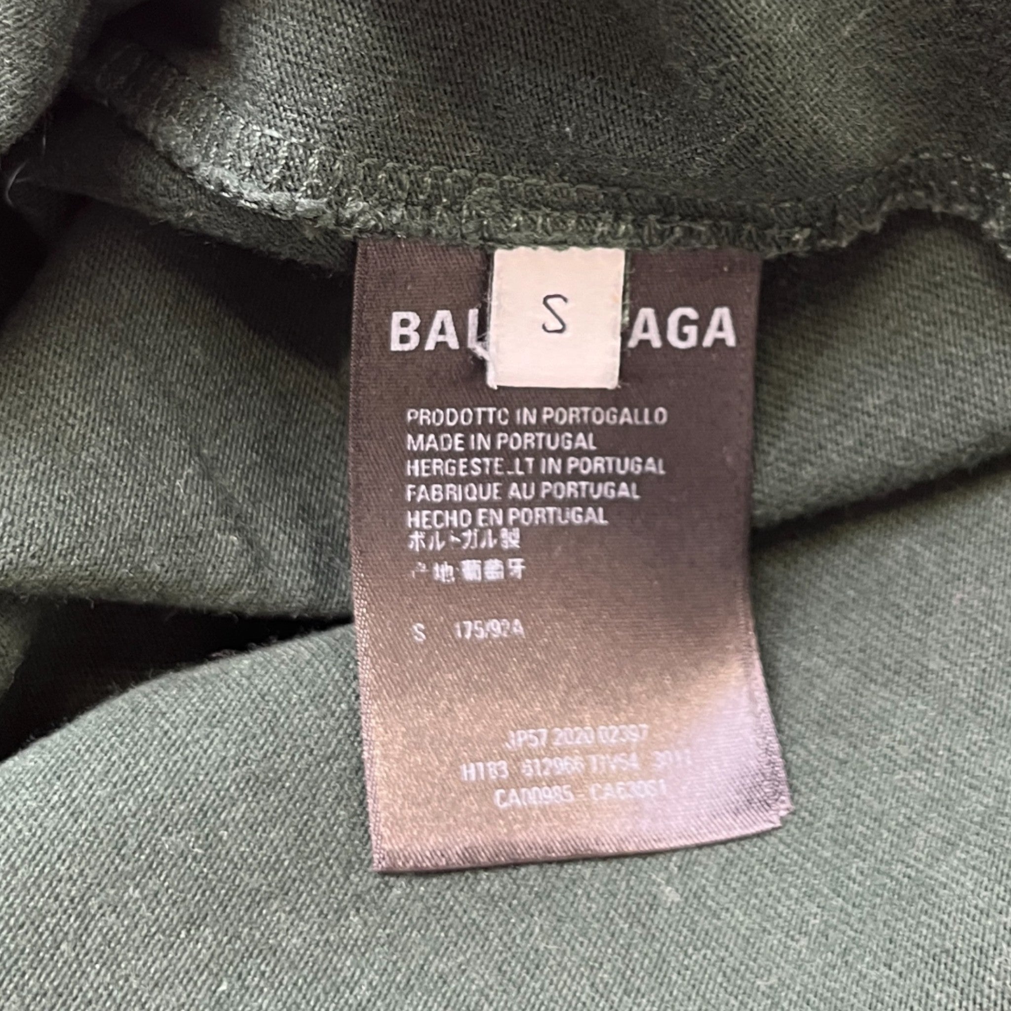 Logo Print T-Shirt Green Size S