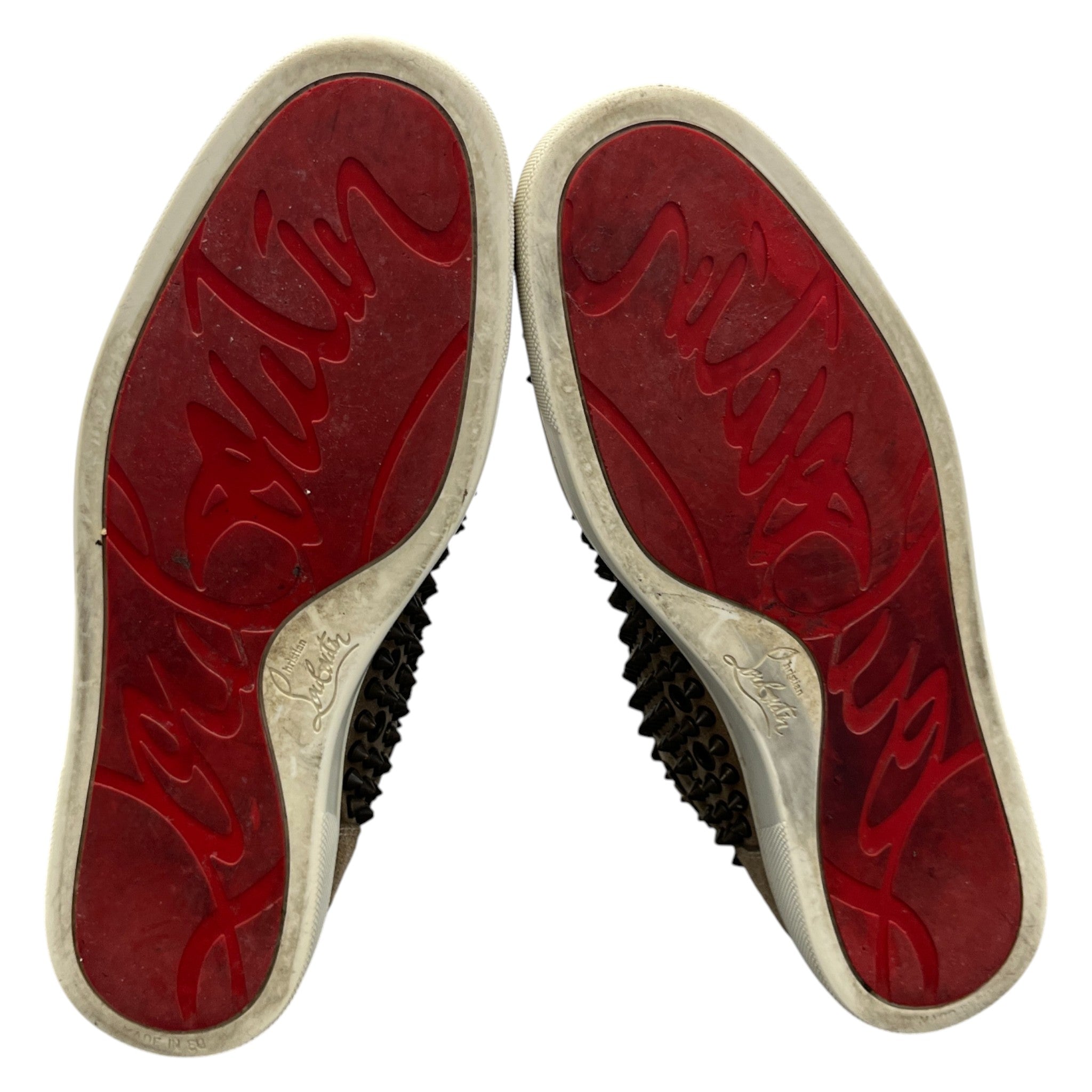 Men's Louis Flat Spikes High Trainers Brown Size EU 40 / UK 6