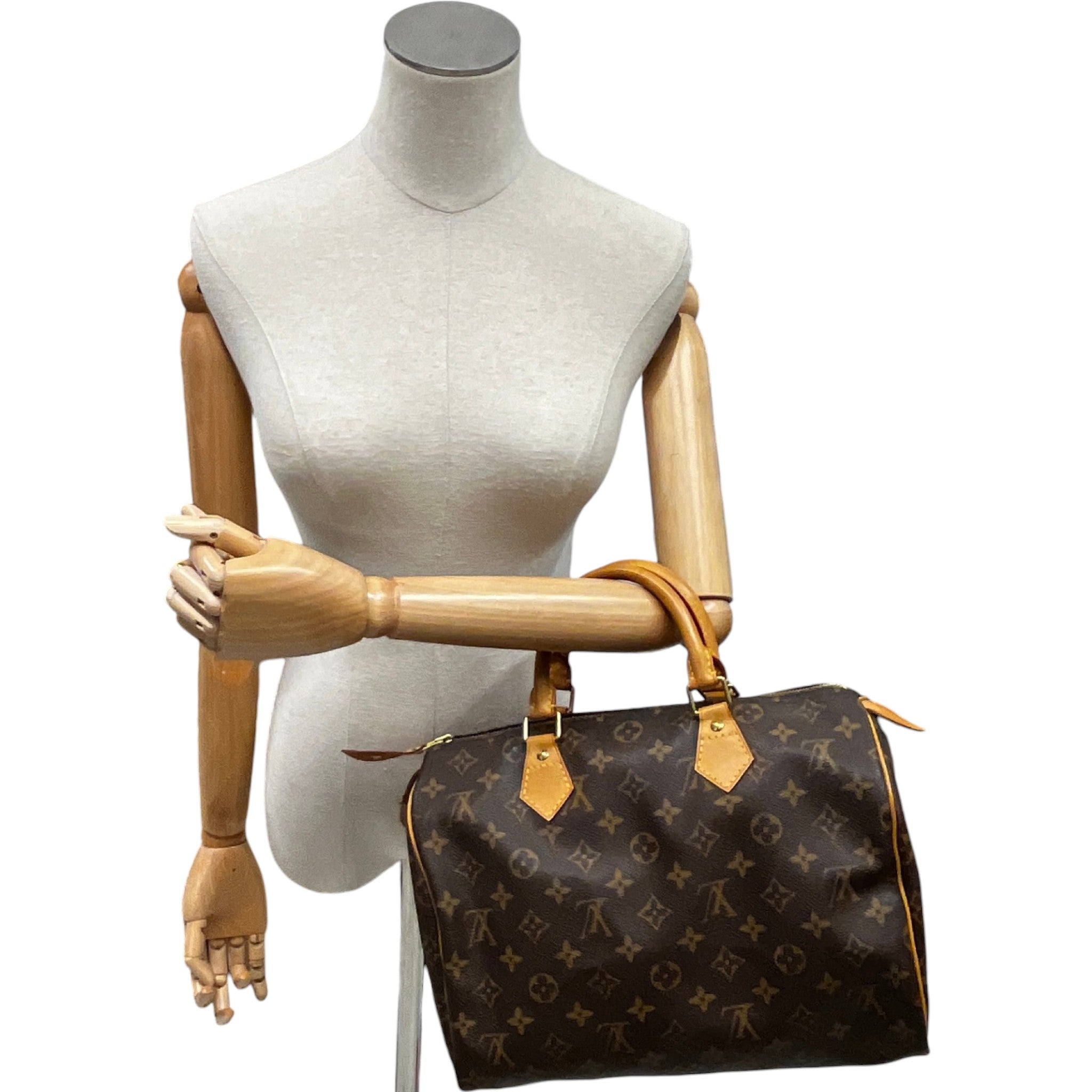 Women's Monogram Speedy 30 Bag Brown
