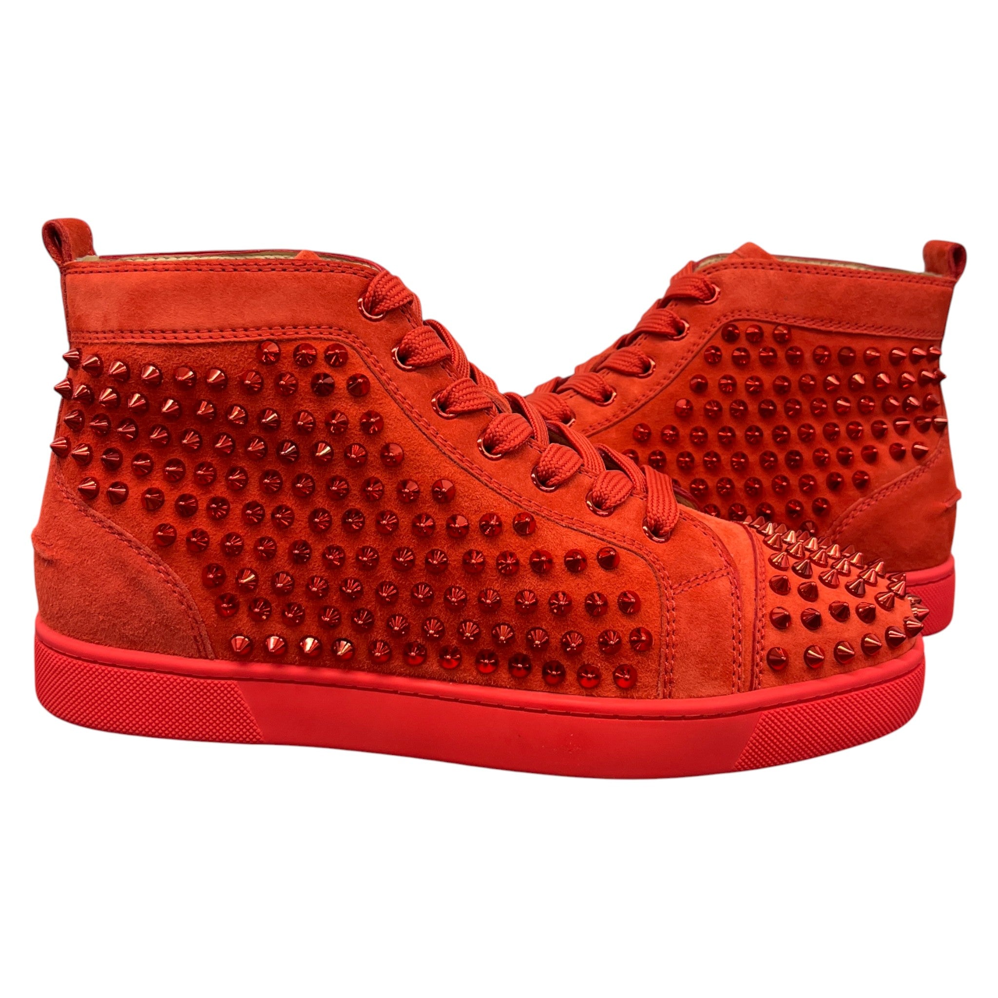 Men's Louis Flat Spike High Trainers Red Size EU 40.5 / UK 6.5