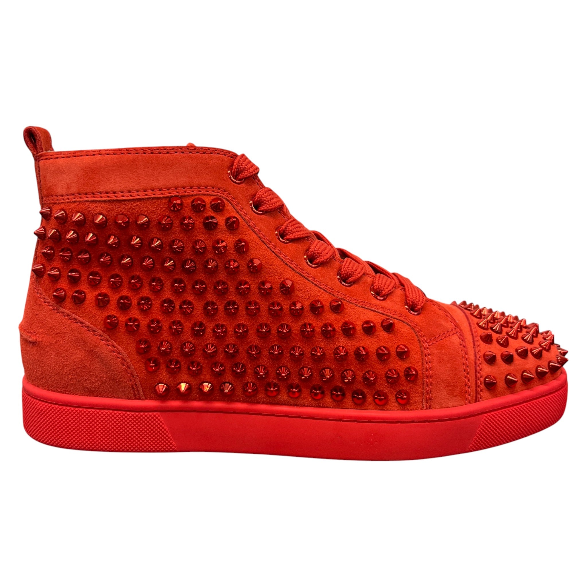 Men's Louis Flat Spike High Trainers Red Size EU 40.5 / UK 6.5