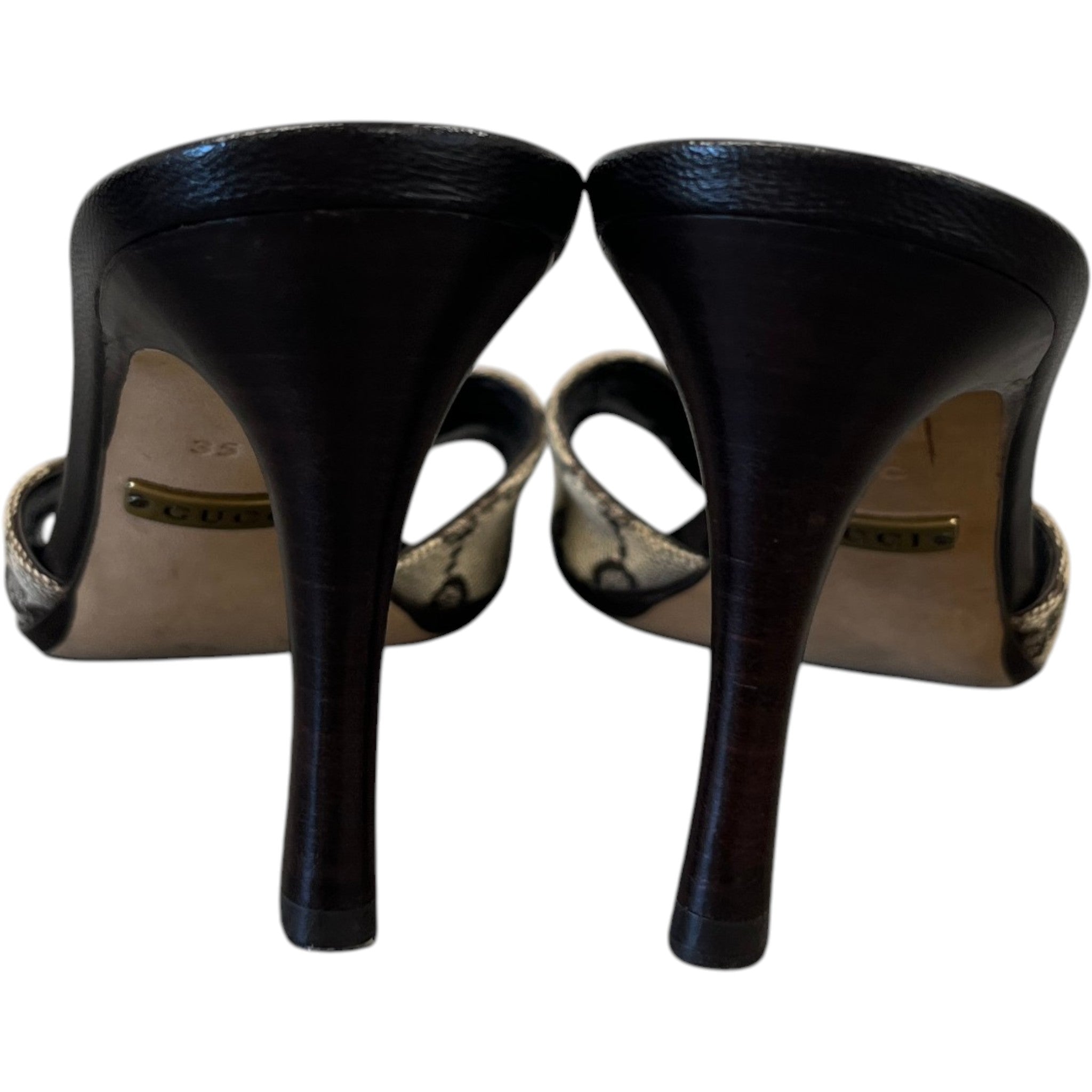 Women's Gg Supreme Heels Beige Size EU 35 / UK 2
