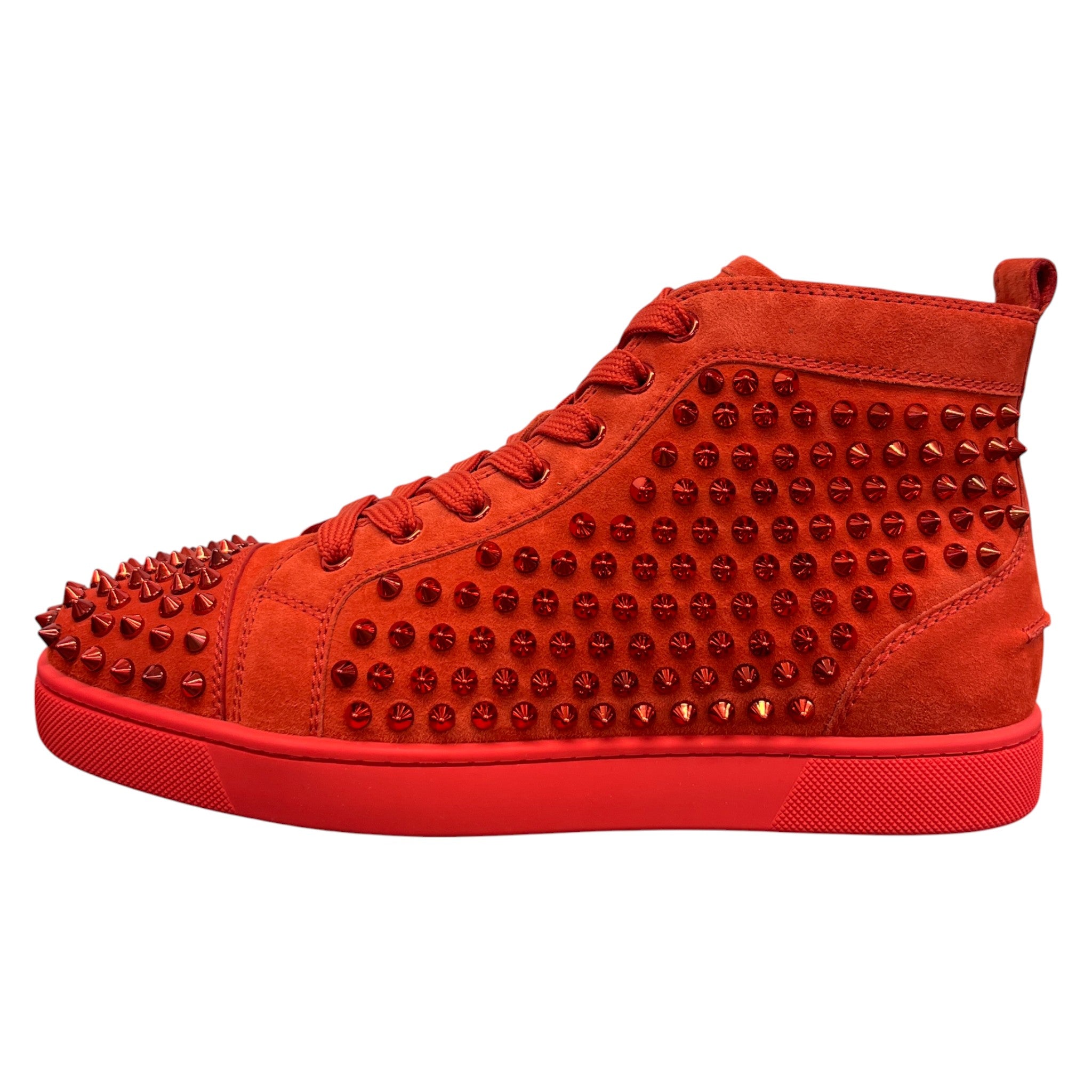 Men's Louis Flat Spike High Trainers Red Size EU 40.5 / UK 6.5
