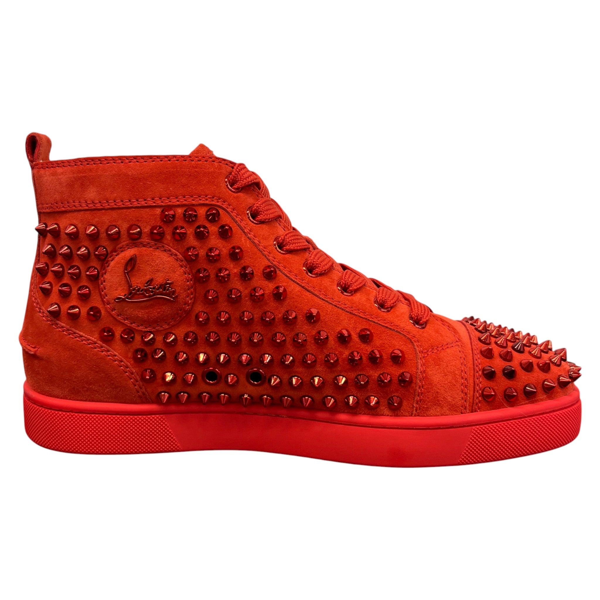 Men's Louis Flat Spike High Trainers Red Size EU 40.5 / UK 6.5
