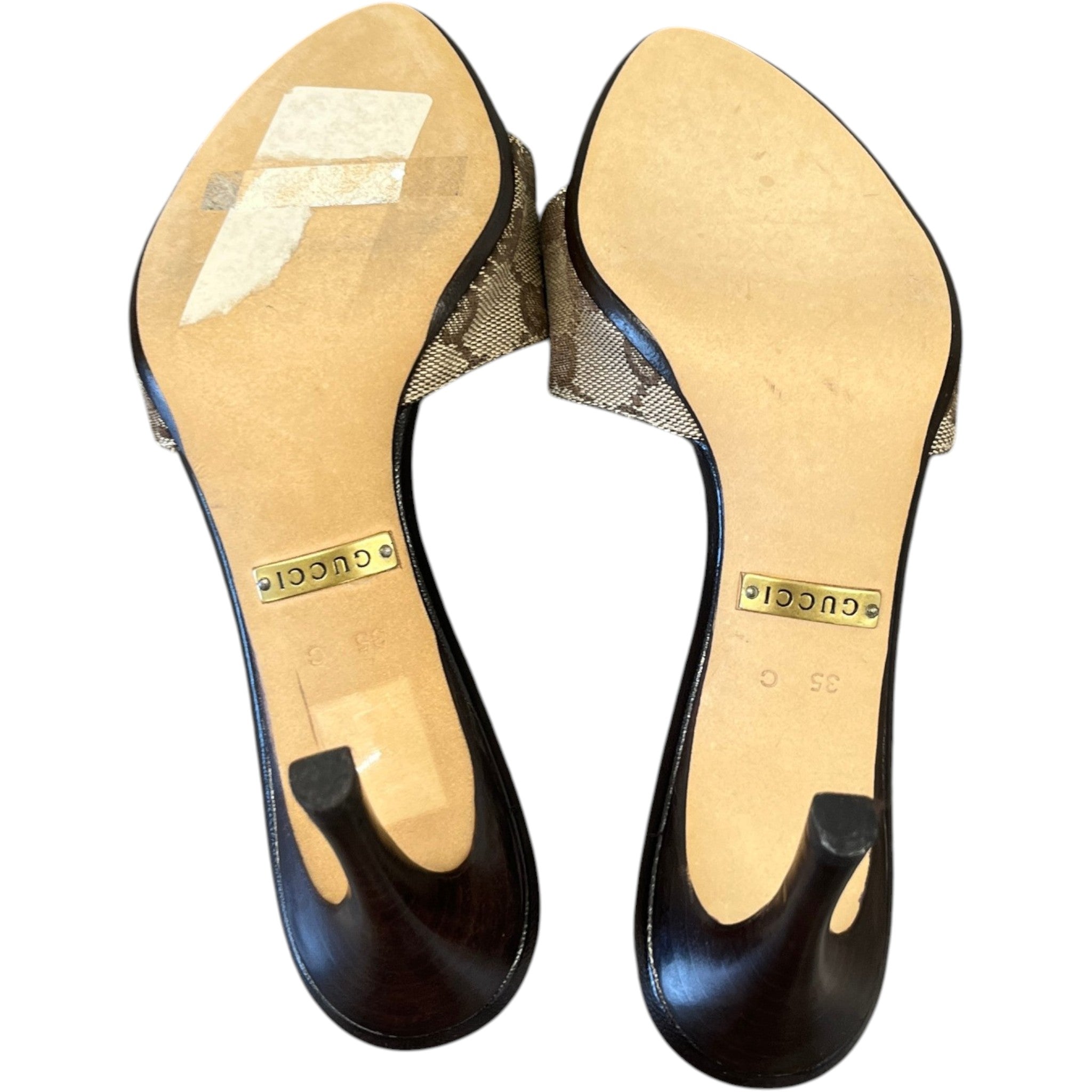 Women's Gg Supreme Heels Beige Size EU 35 / UK 2