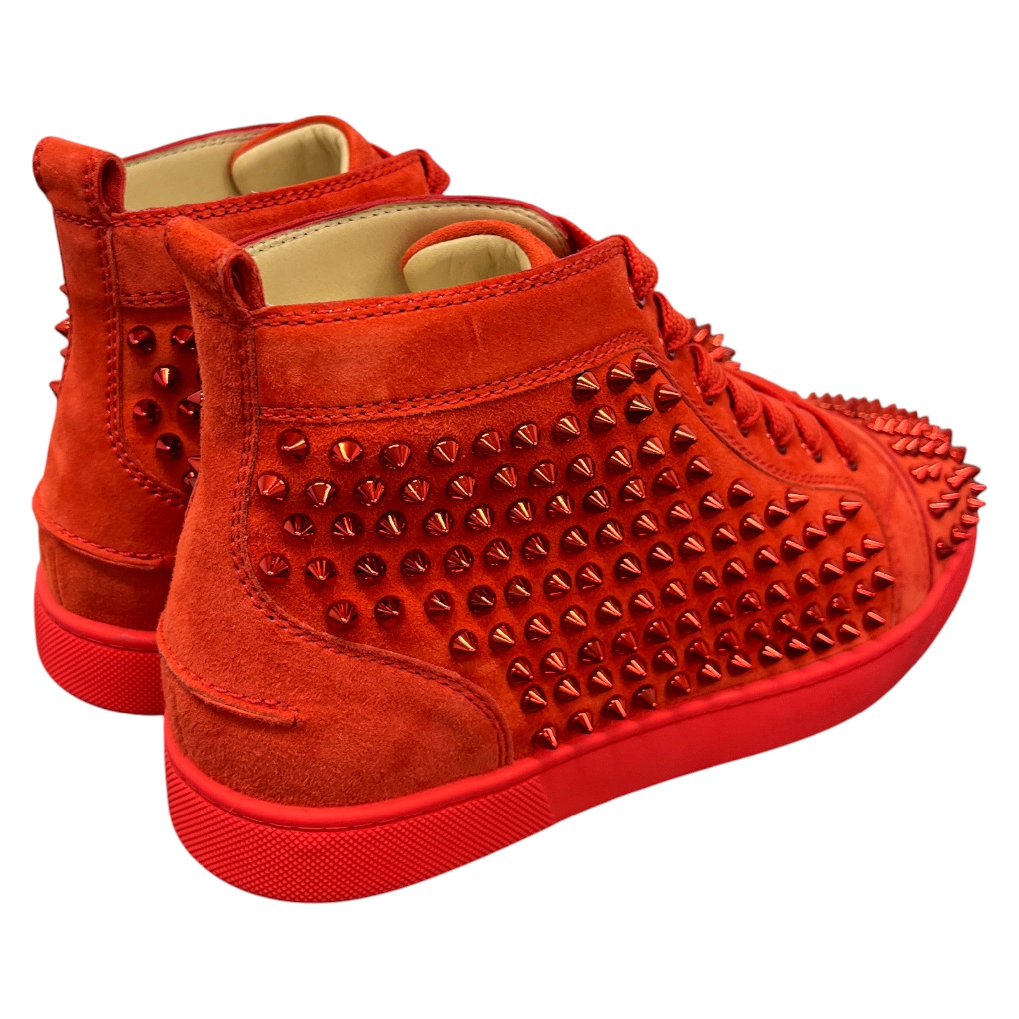 Men's Louis Flat Spike High Trainers Red Size EU 40.5 / UK 6.5