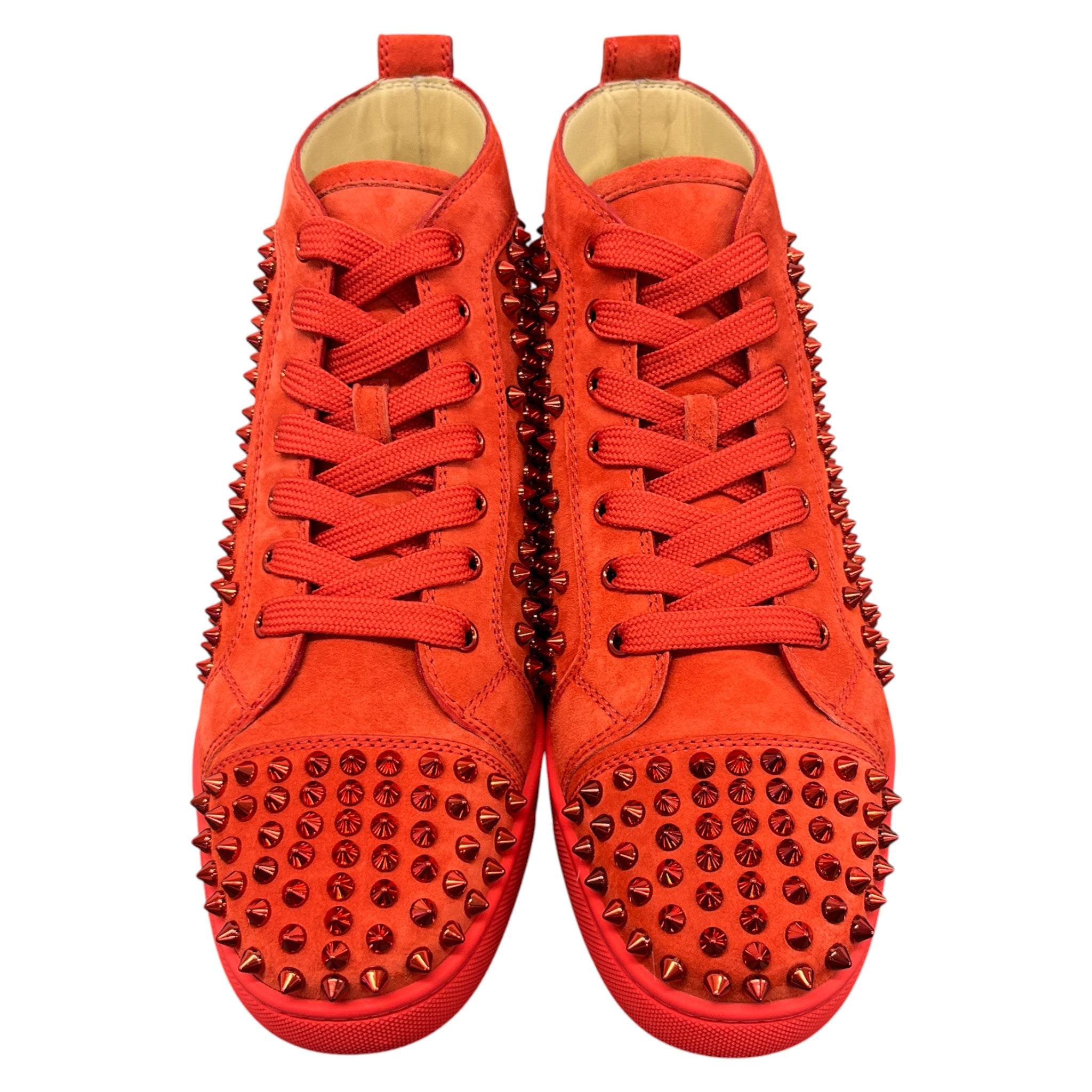 Men's Louis Flat Spike High Trainers Red Size EU 40.5 / UK 6.5