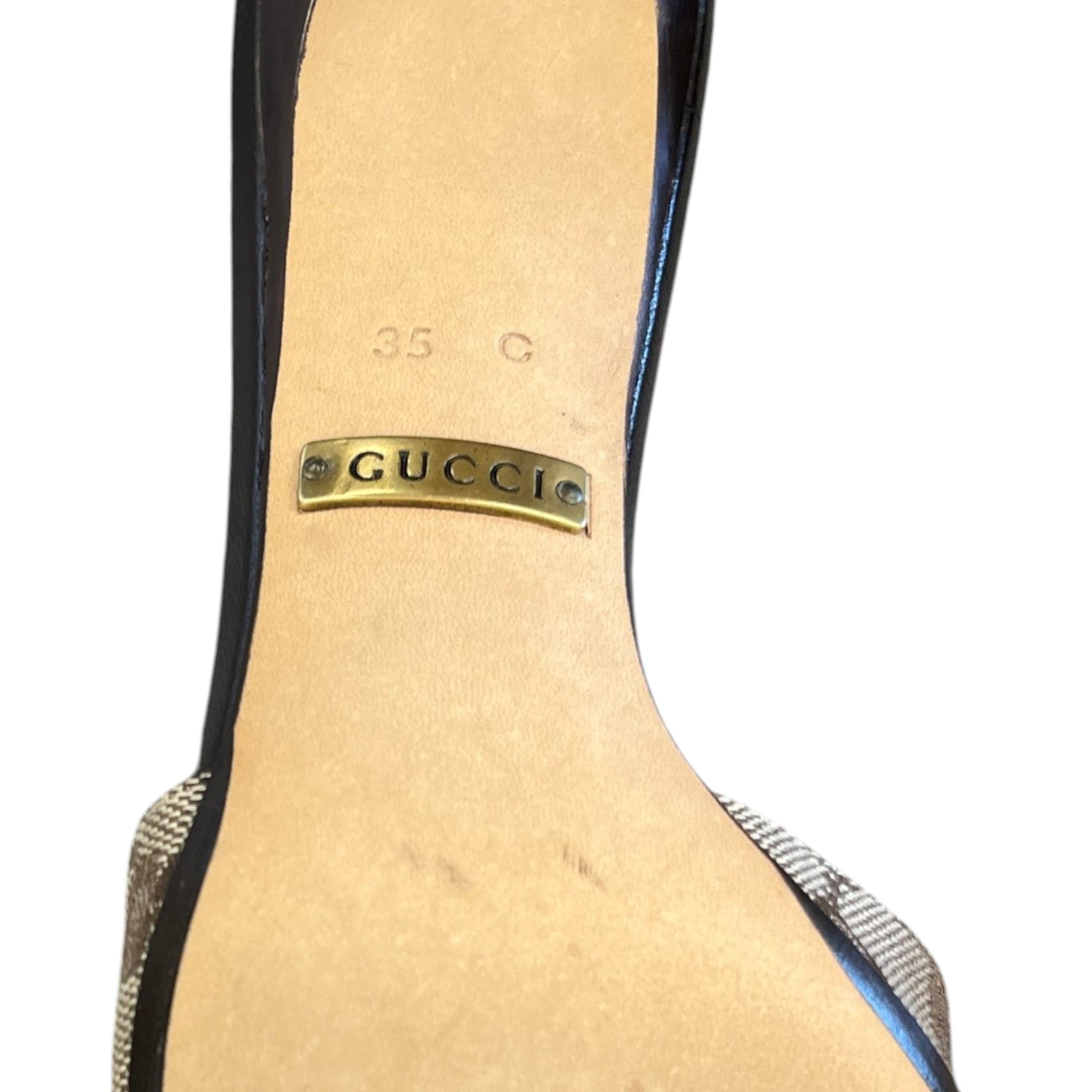 Women's Gg Supreme Heels Beige Size EU 35 / UK 2
