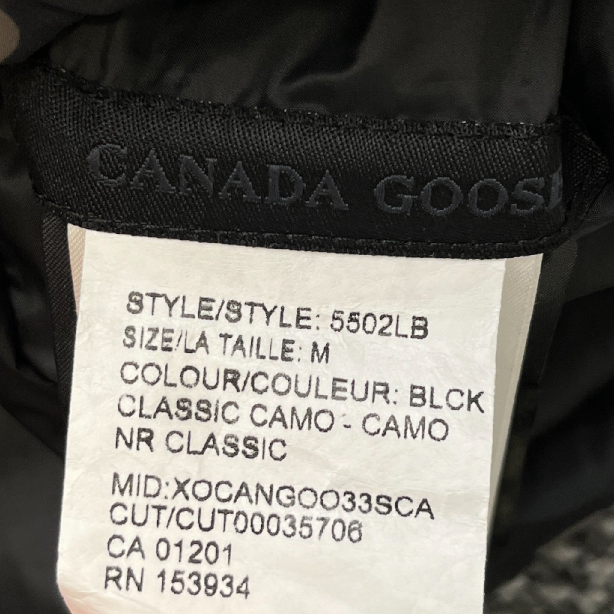 Women's Montgomery Camo Down Jacket Black Size M