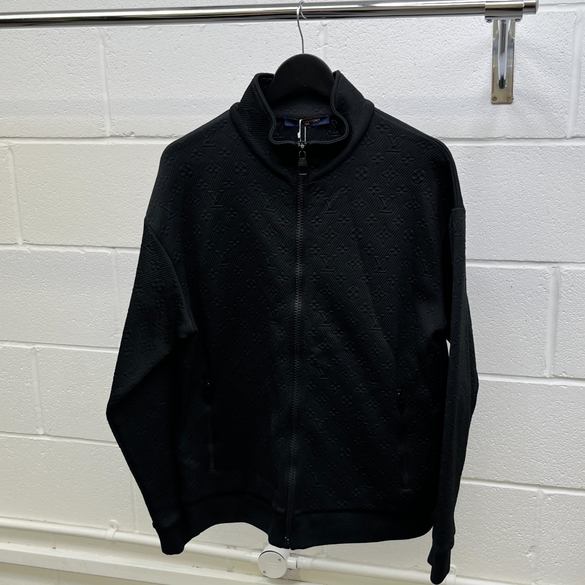 Men's Monogram Technical Track Jacket Black Size L