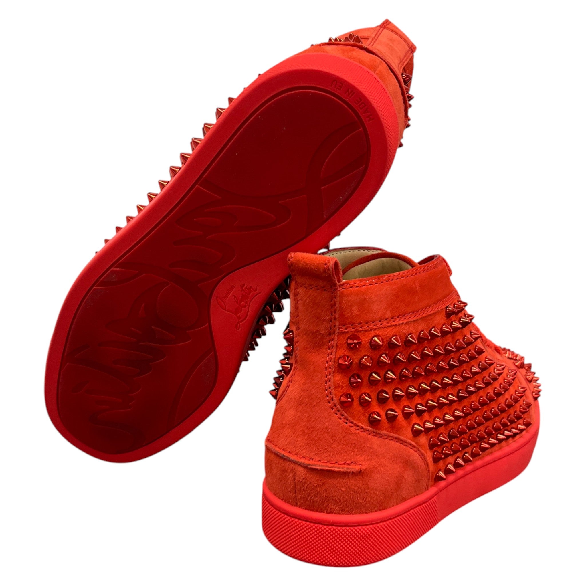 Men's Louis Flat Spike High Trainers Red Size EU 40.5 / UK 6.5