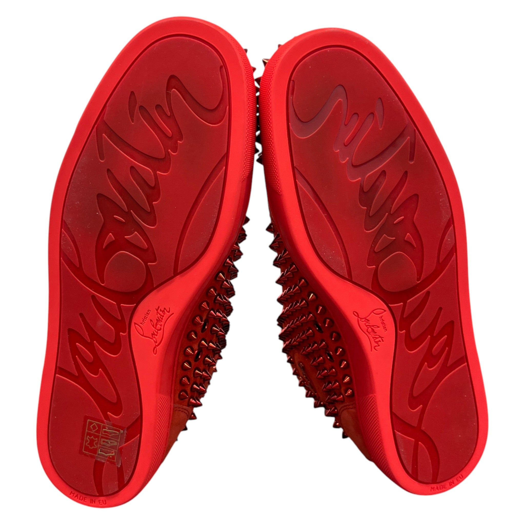 Men's Louis Flat Spike High Trainers Red Size EU 40.5 / UK 6.5