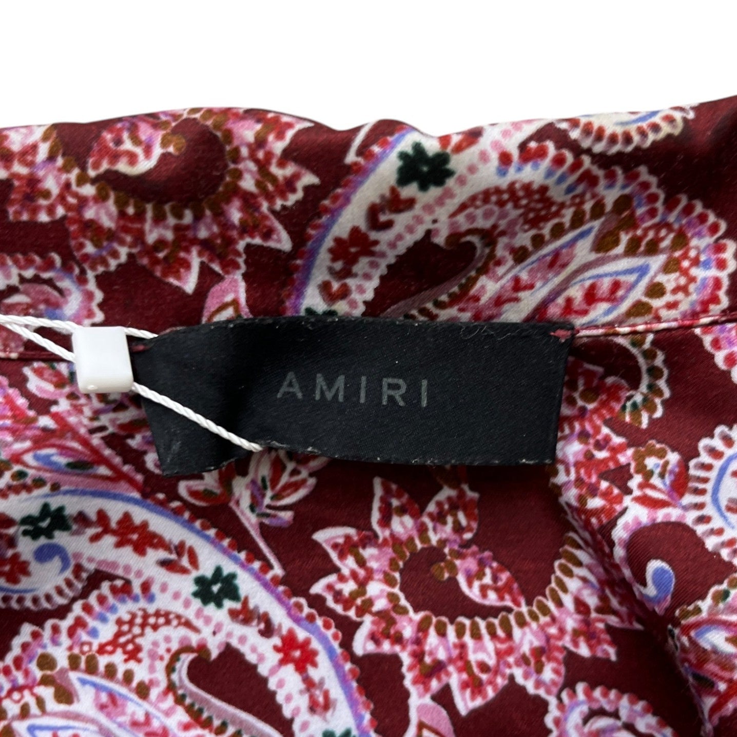 Men's Paisley Logo Print Short Sleeve Shirt Red Size IT 48 / UK M