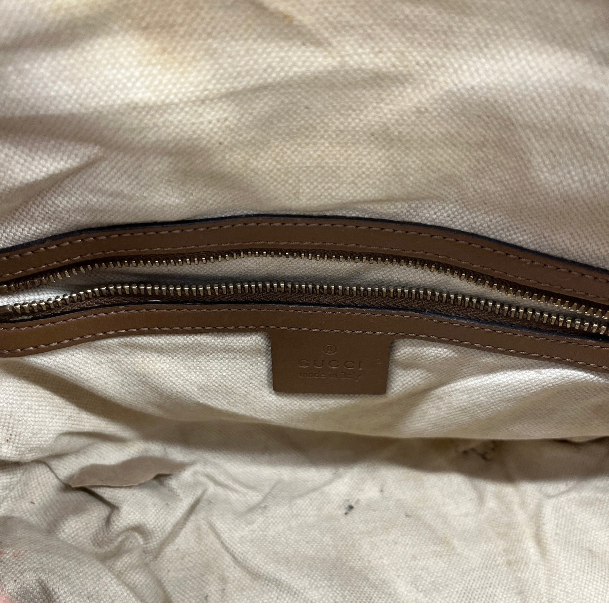 Women's Web Boston Gg Canvas Handbag Beige