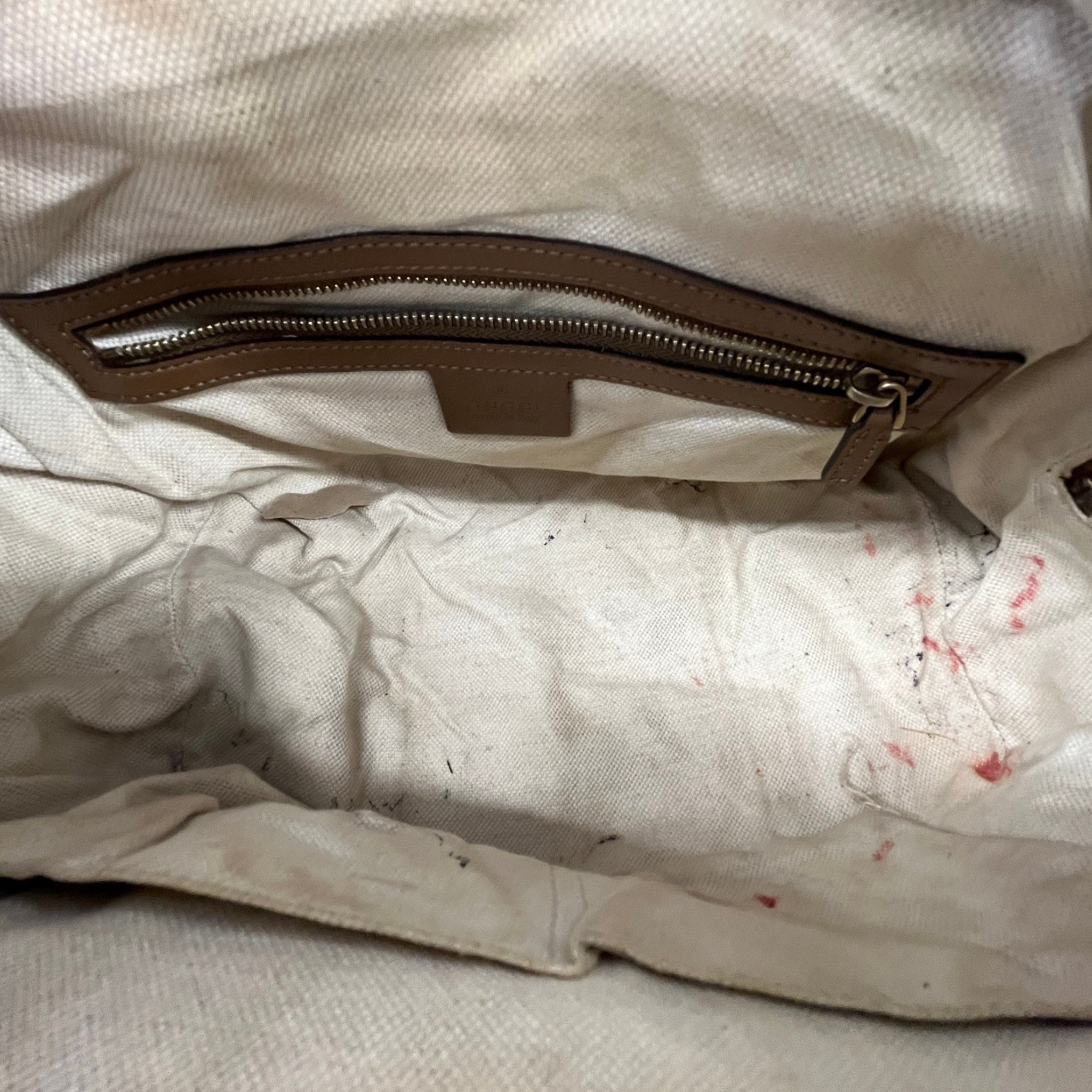 Women's Web Boston Gg Canvas Handbag Beige