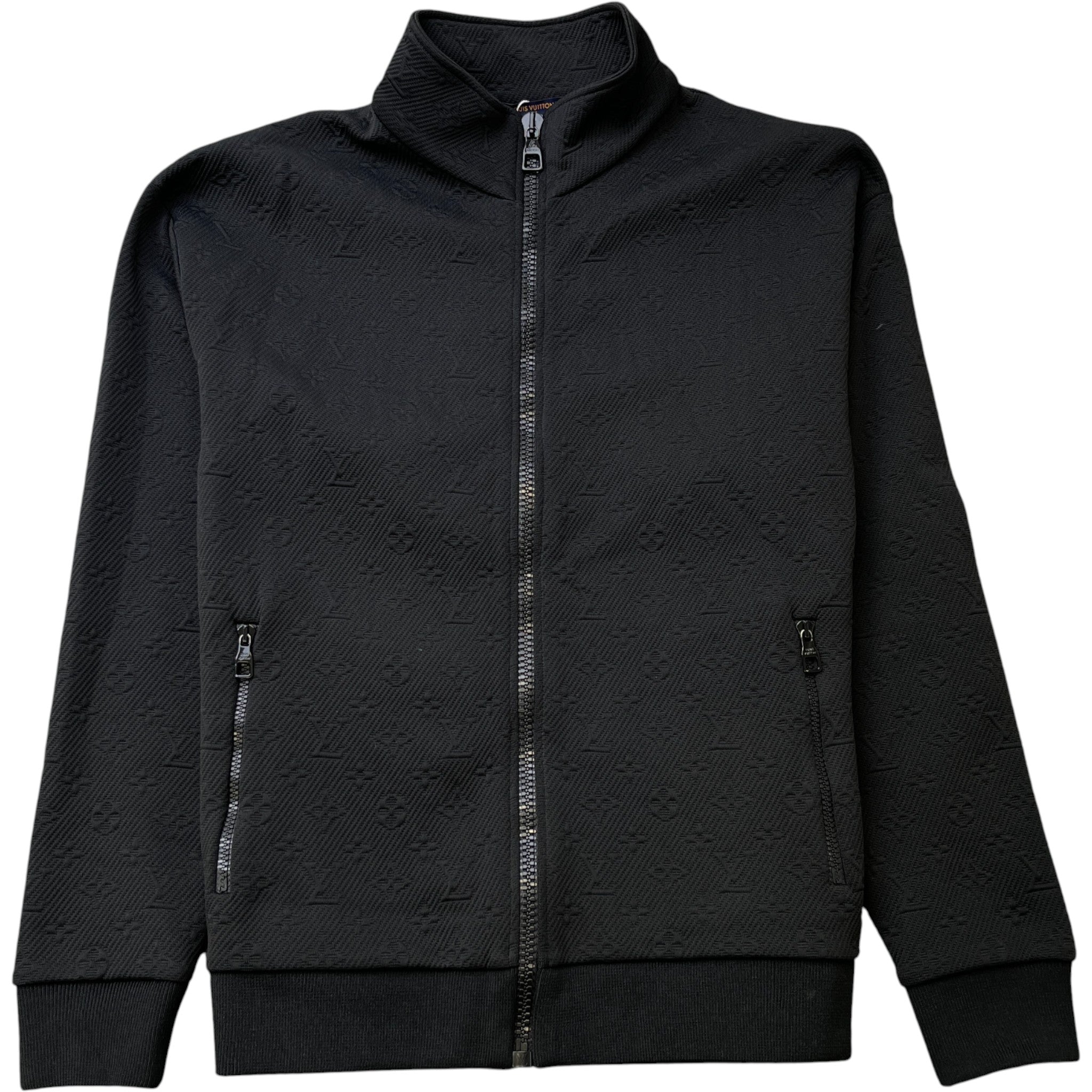 Men's Monogram Technical Track Jacket Black Size L