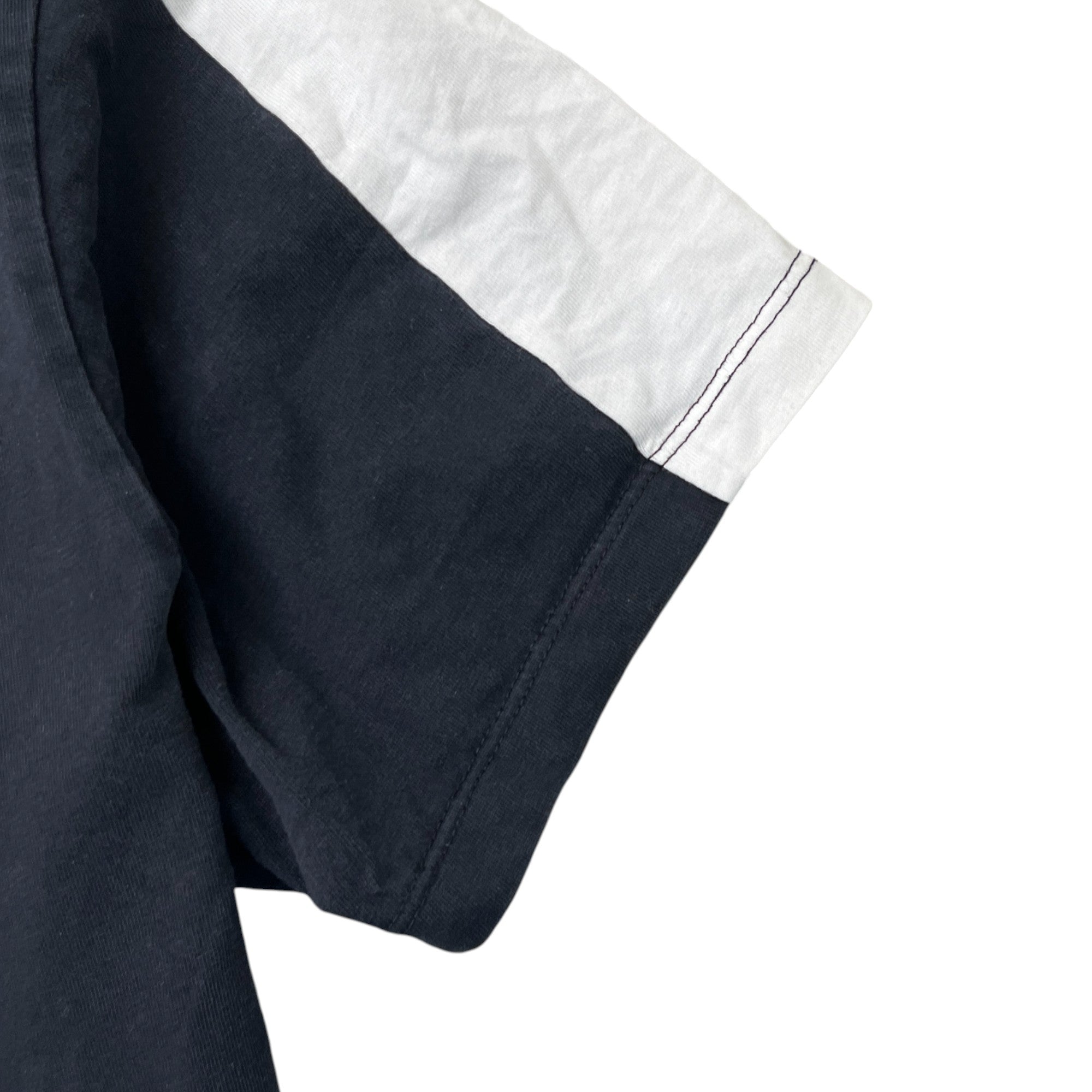 Men's Embroidered Logo Print T-Shirt Black Size S