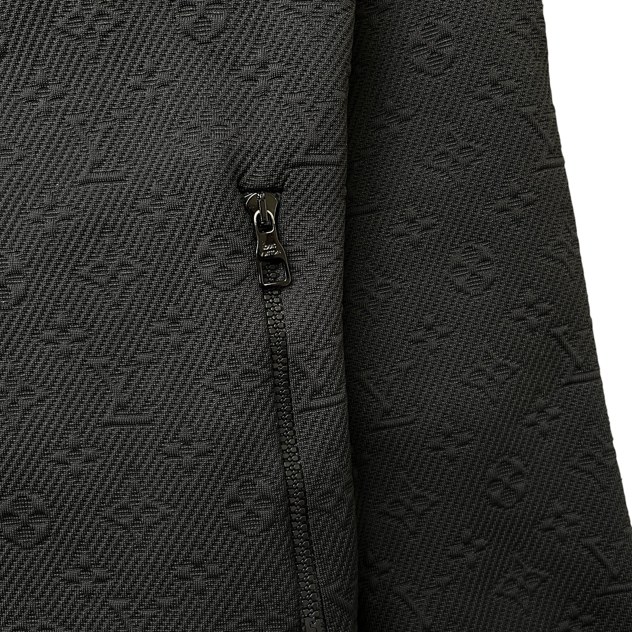 Men's Monogram Technical Track Jacket Black Size L