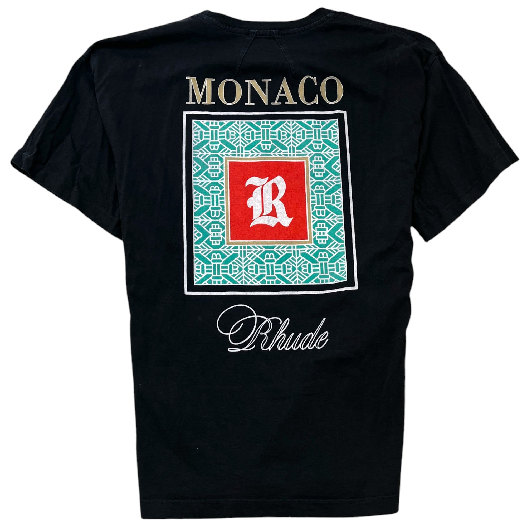 Men's Monaco Logo T-Shirt Black Size M