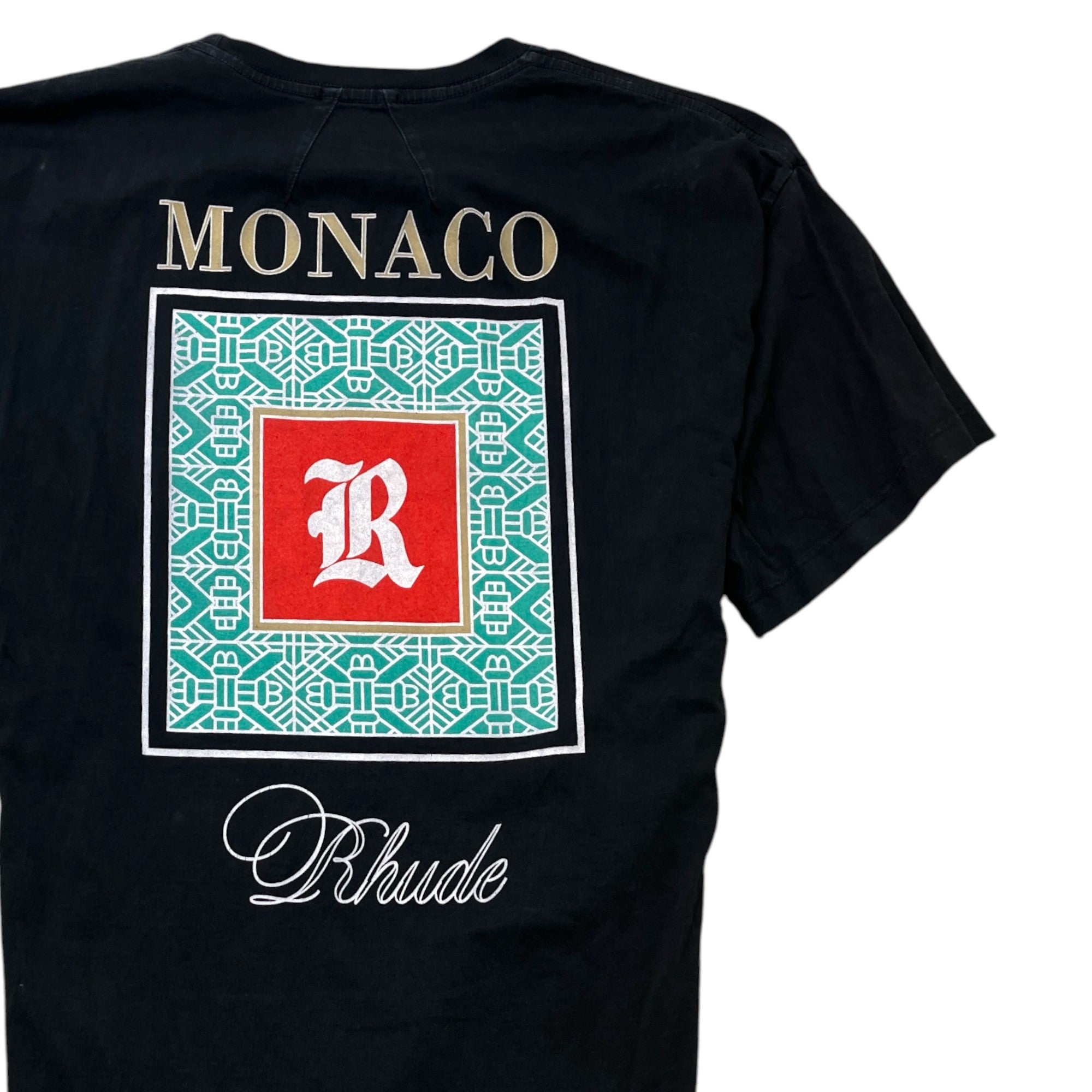 Men's Monaco Logo T-Shirt Black Size M