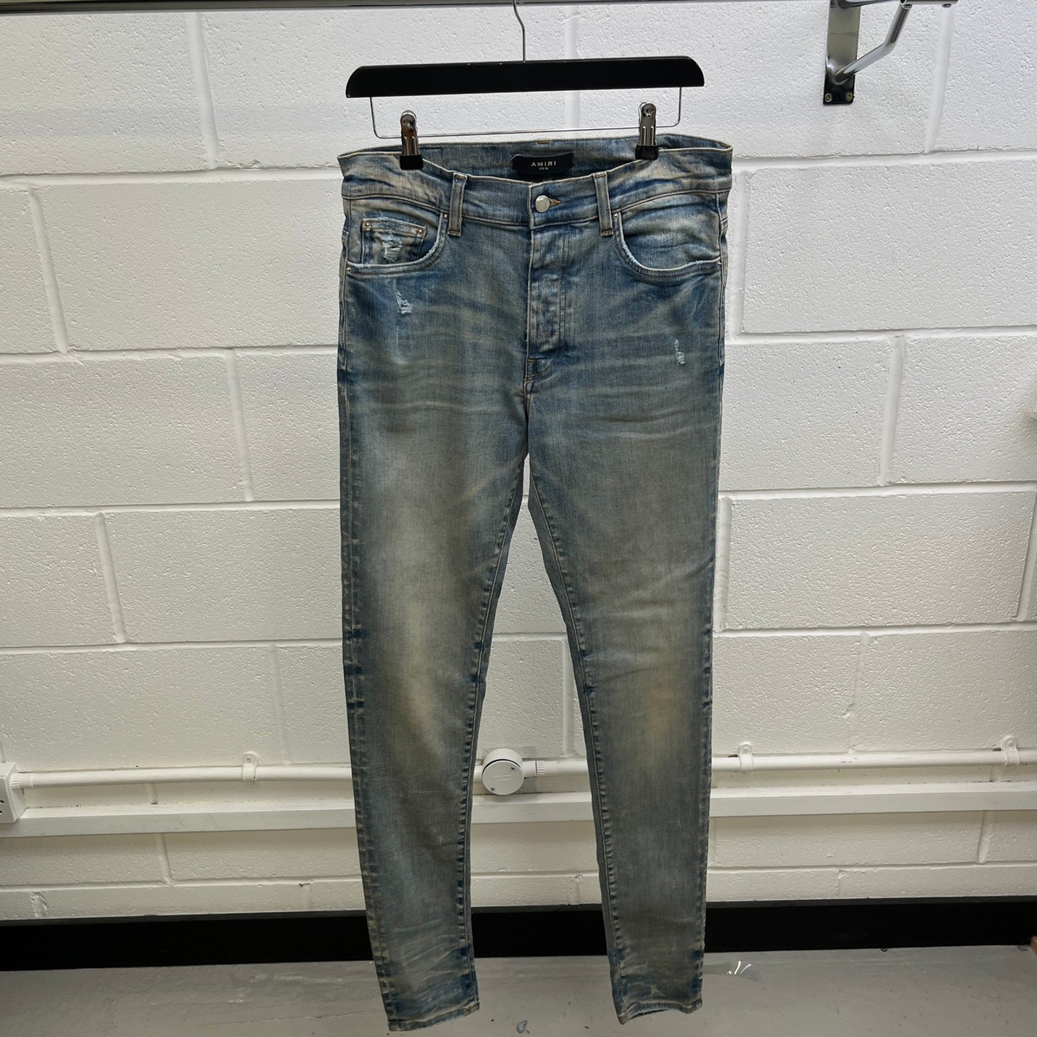 Men's Distressed Jeans Blue Size Waist 32"