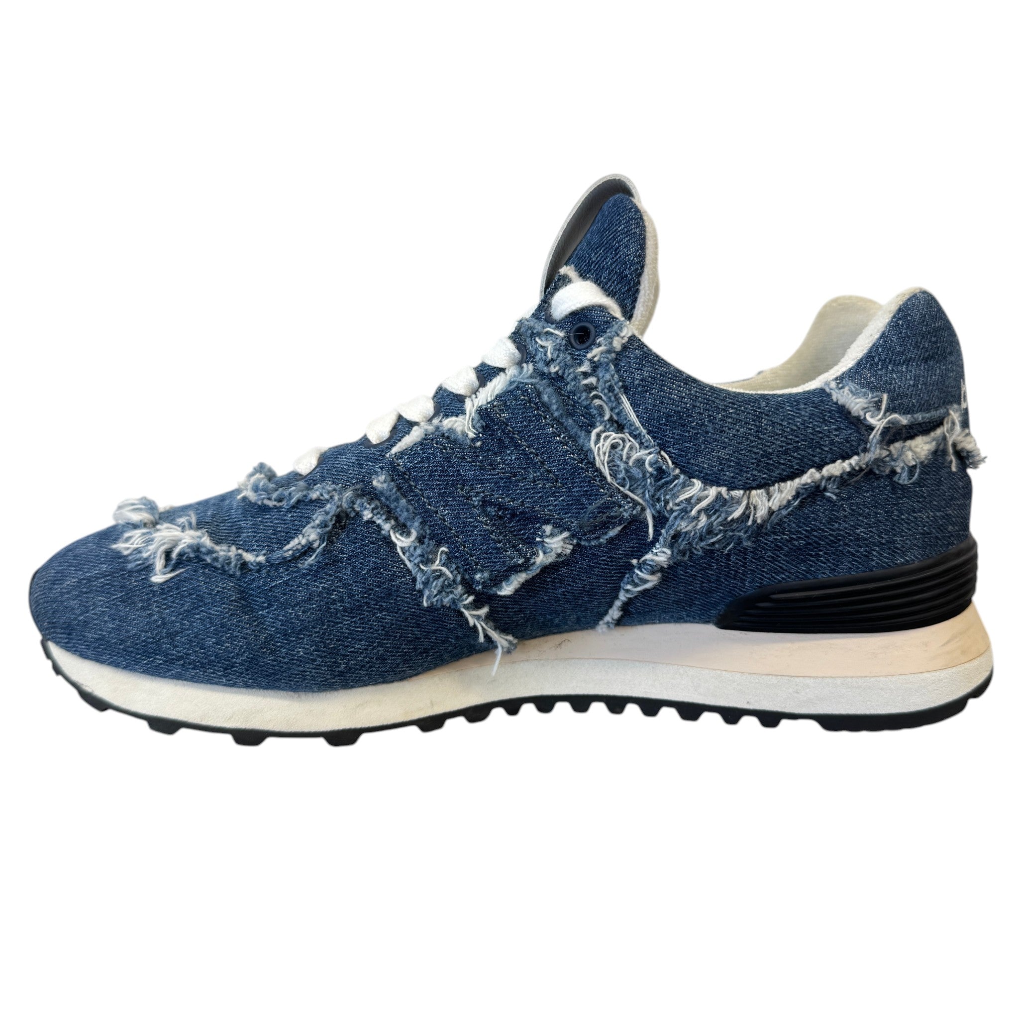 Women's X New Balance 574 Denim Low Trainers Blue Size EU 38 / UK 5