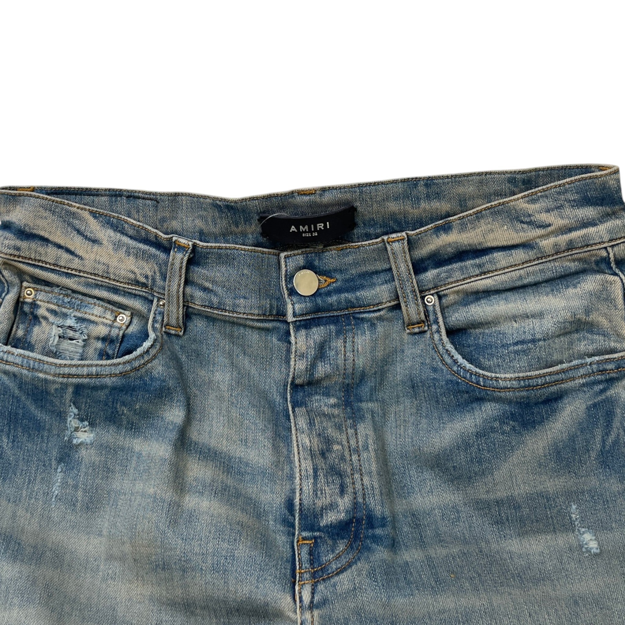Men's Distressed Jeans Blue Size Waist 32"