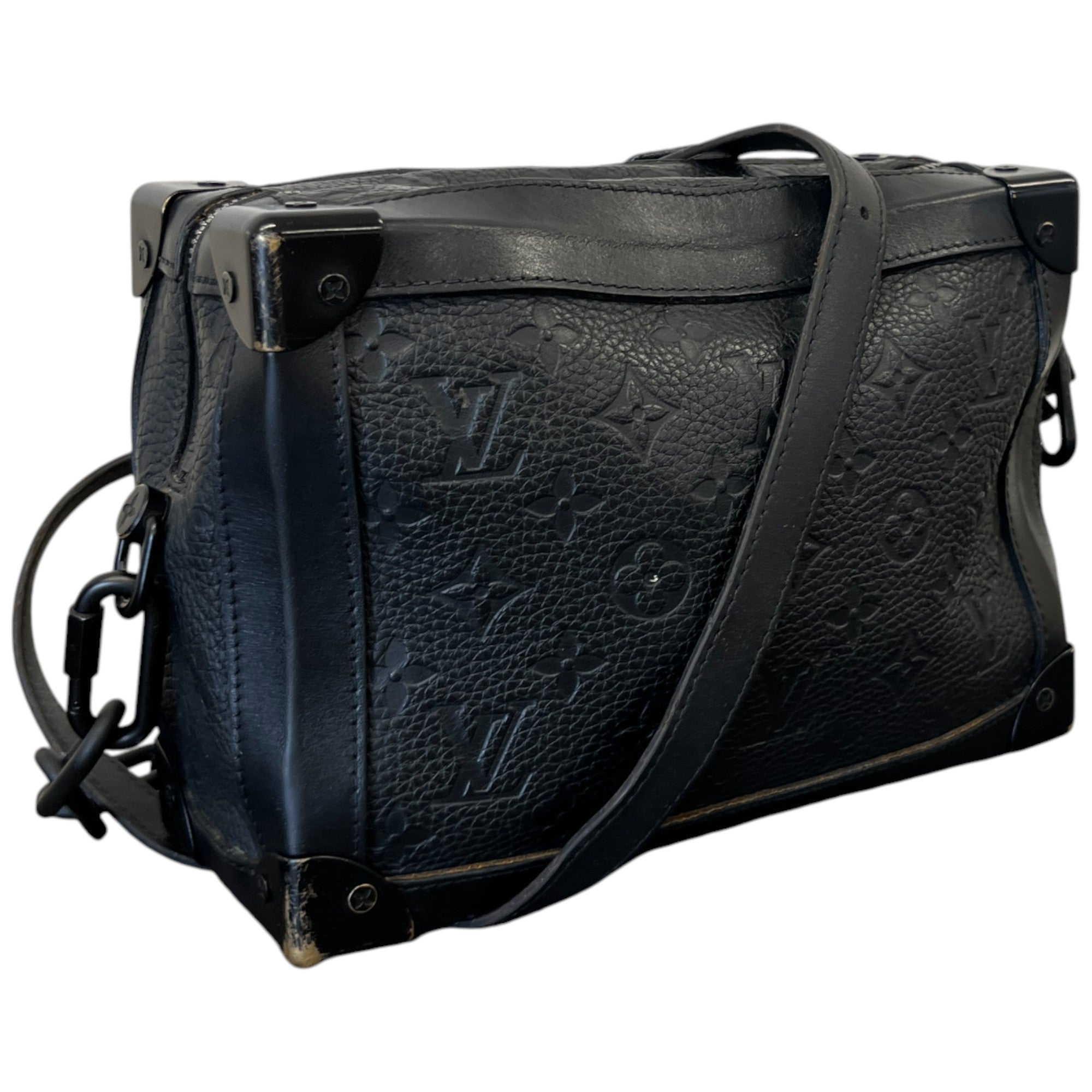 Men's Monogram Trunk Crossbody Bag Black