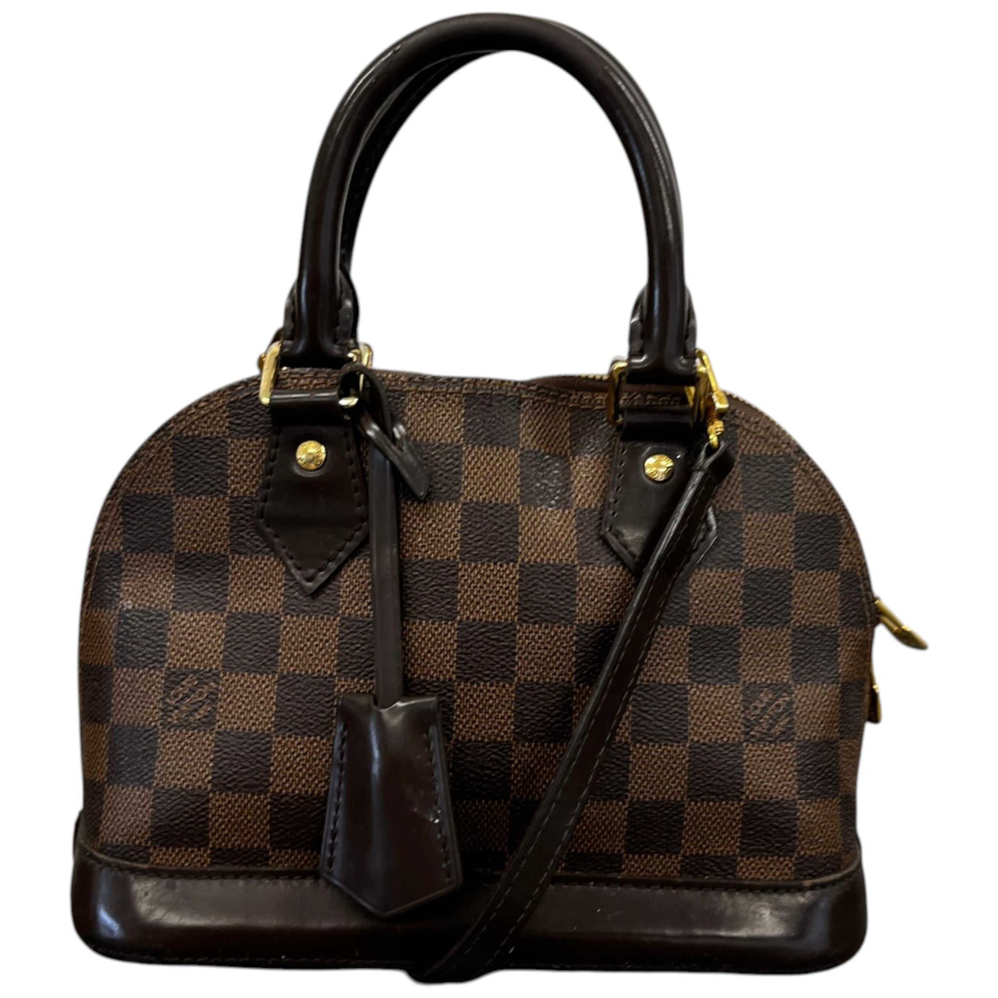 Women's Alma Bb Damier Ebene Handbag Brown
