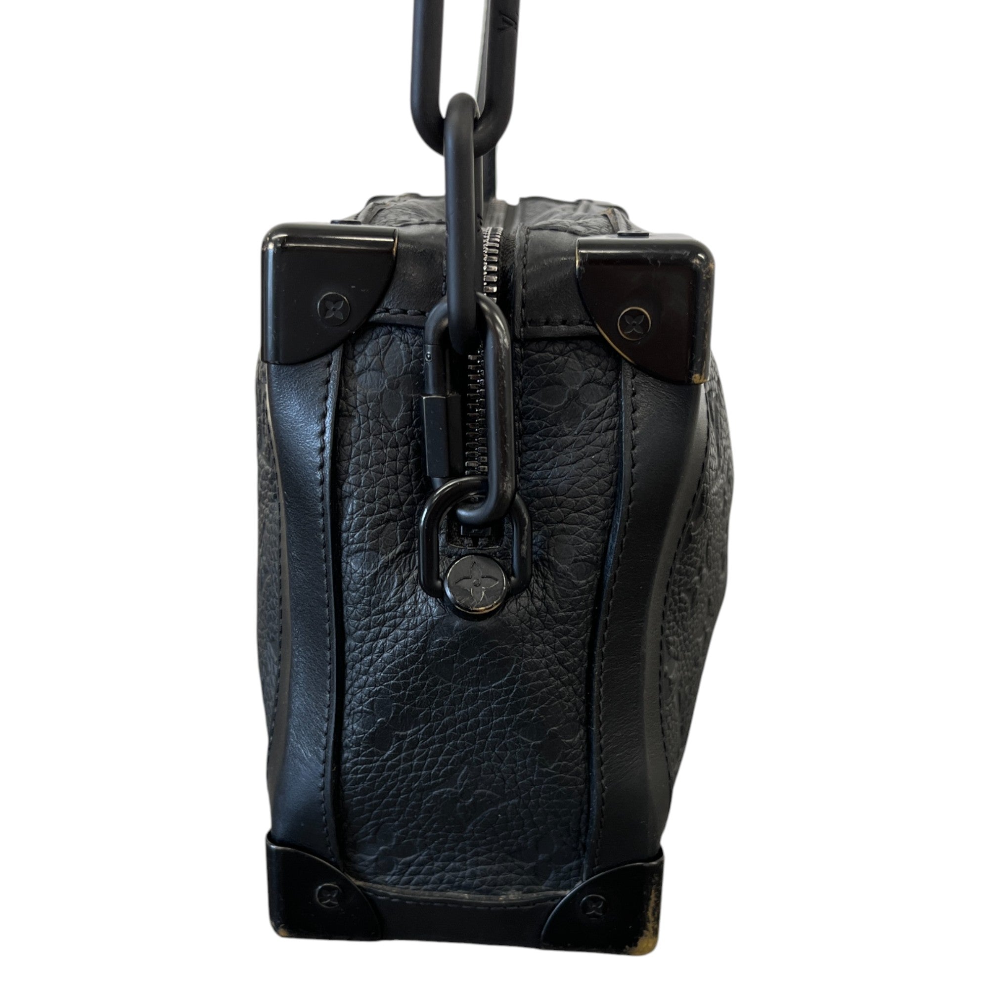 Men's Monogram Trunk Crossbody Bag Black