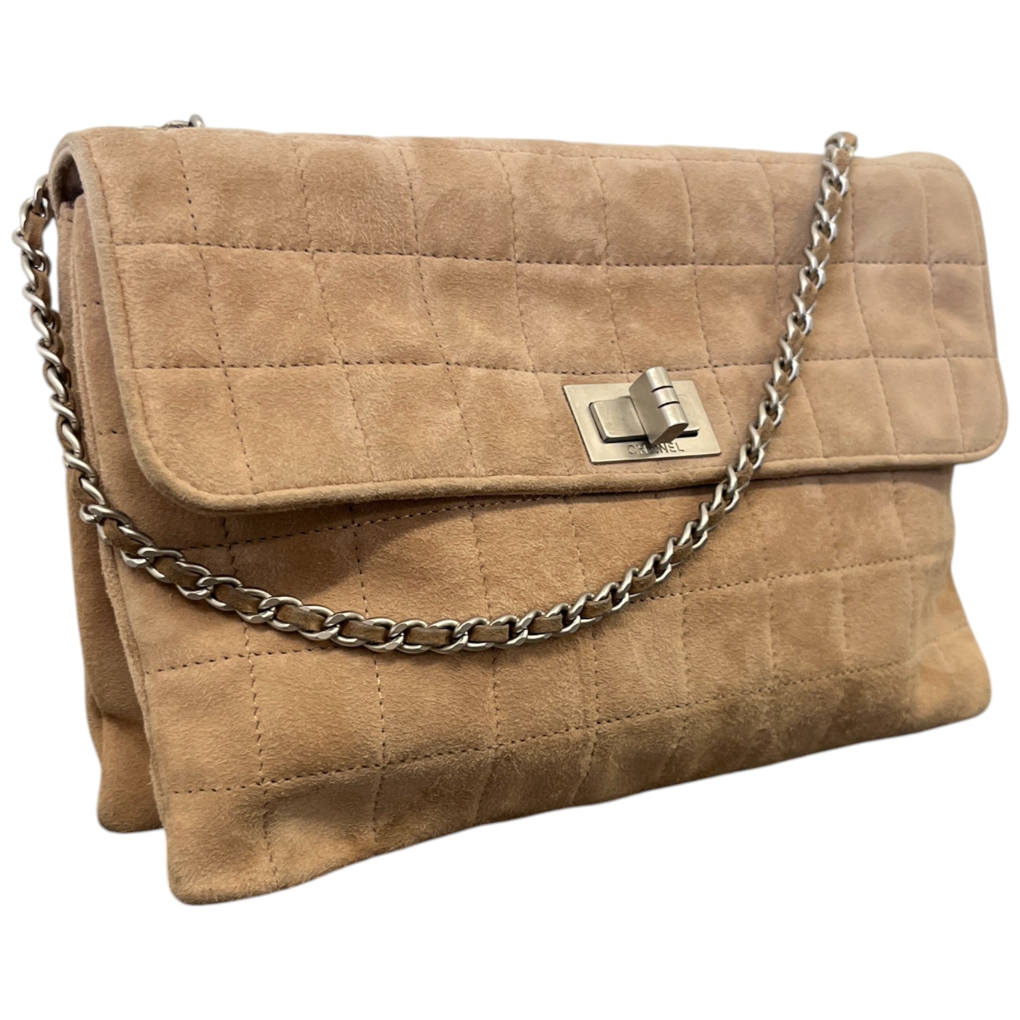 Women's Vintage Suede 2.55 Reissue Flap Handbag Beige