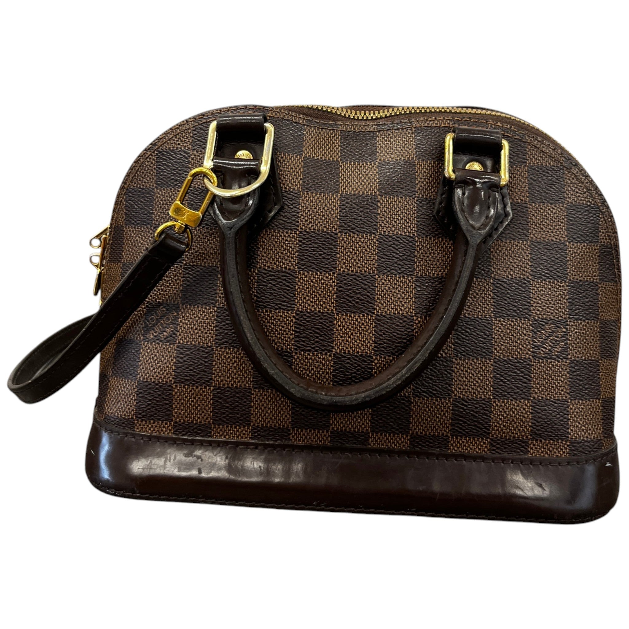 Women's Alma Bb Damier Ebene Handbag Brown