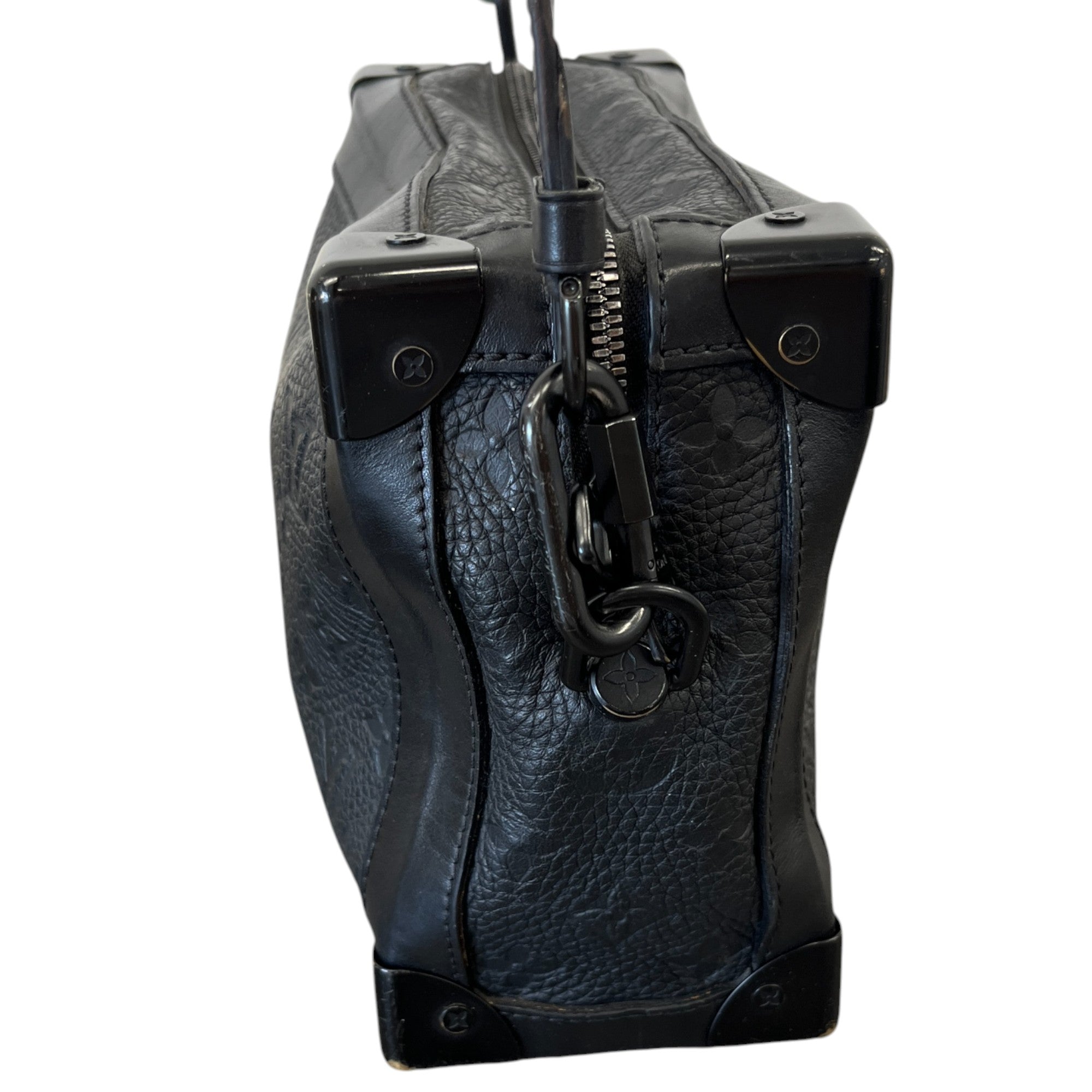 Men's Monogram Trunk Crossbody Bag Black