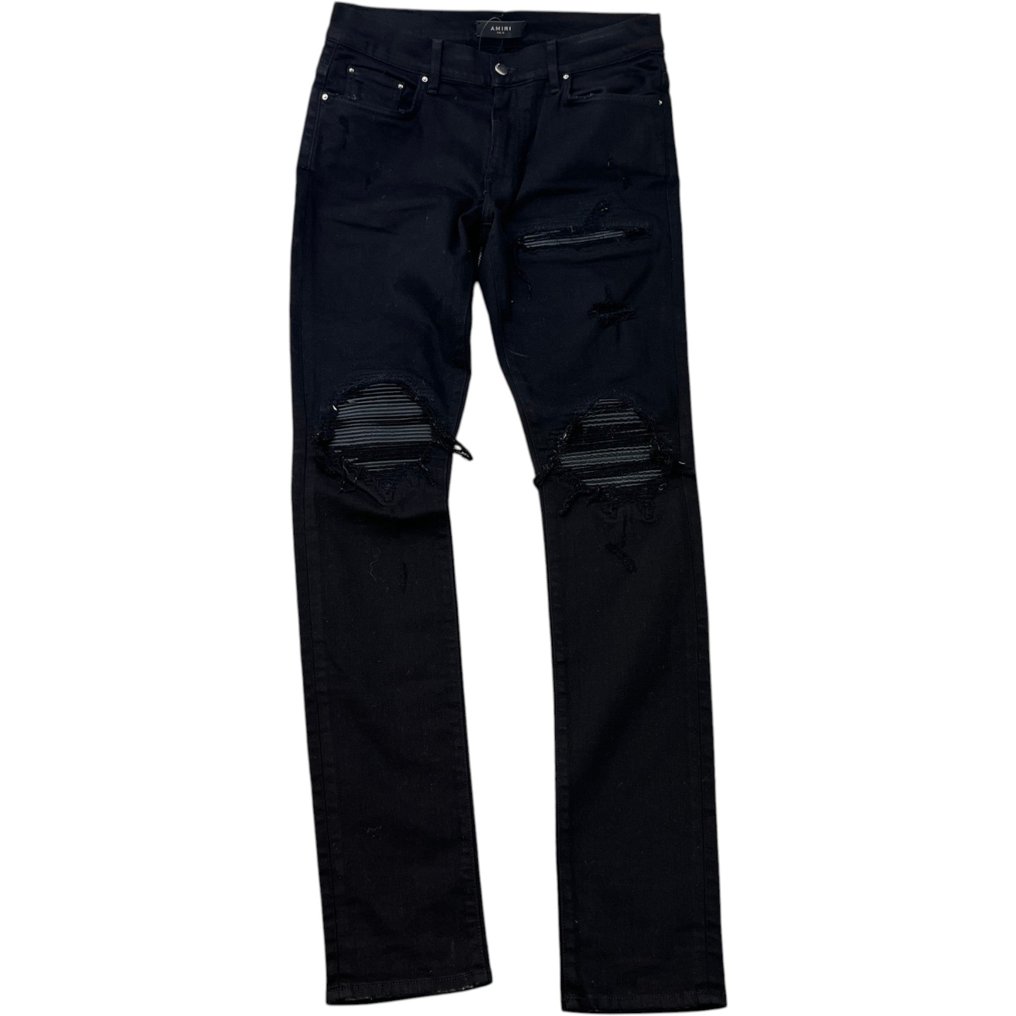 Men's Mx1 Distressed Skinny Jeans Black Size Waist 32"