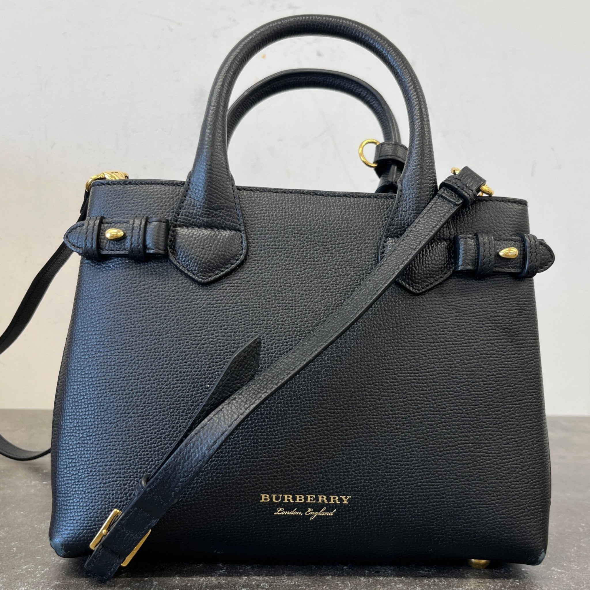 Women's Small Banner Bag Black