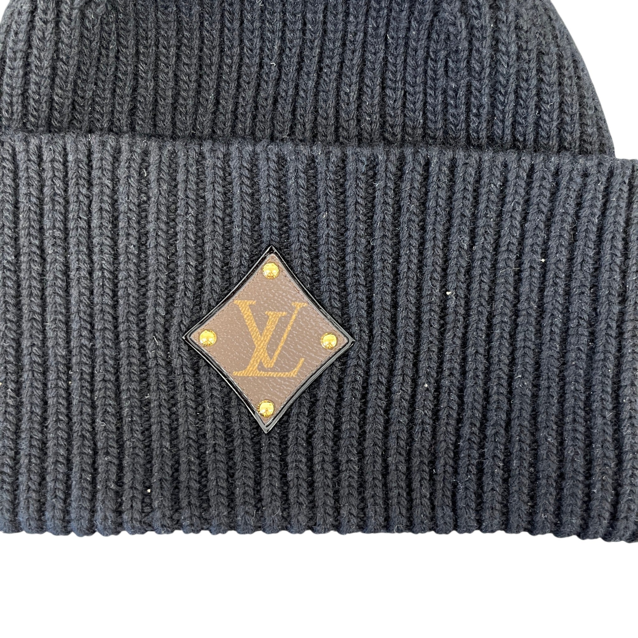 Women's Lv Initials Hat Black