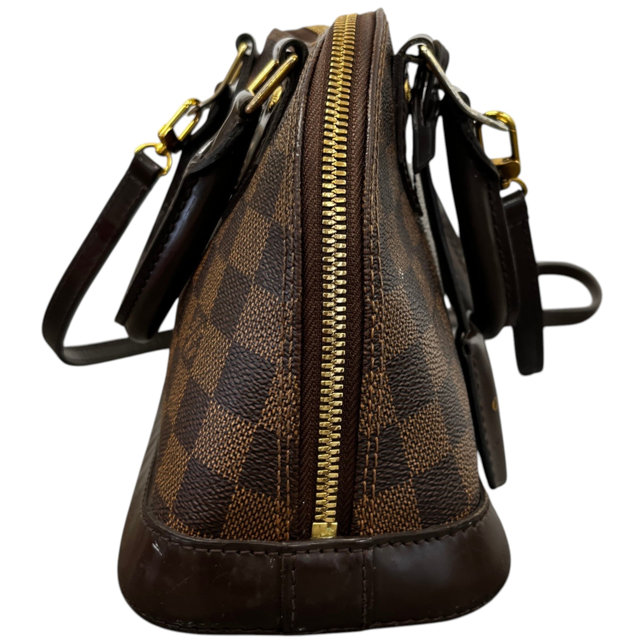 Women's Alma Bb Damier Ebene Handbag Brown
