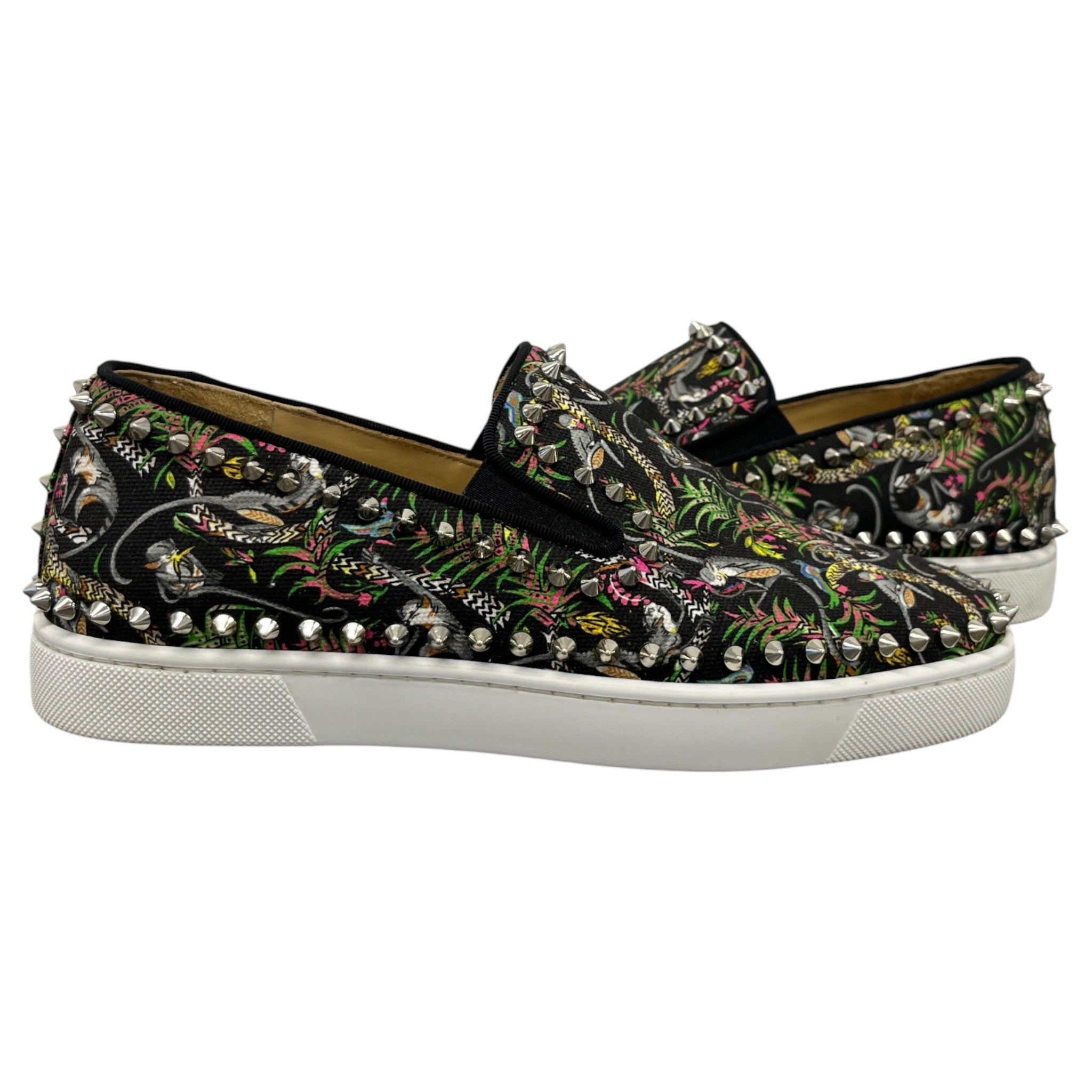 Men's Boat Flat Jungle Loafers Black Size EU 40 / UK 6