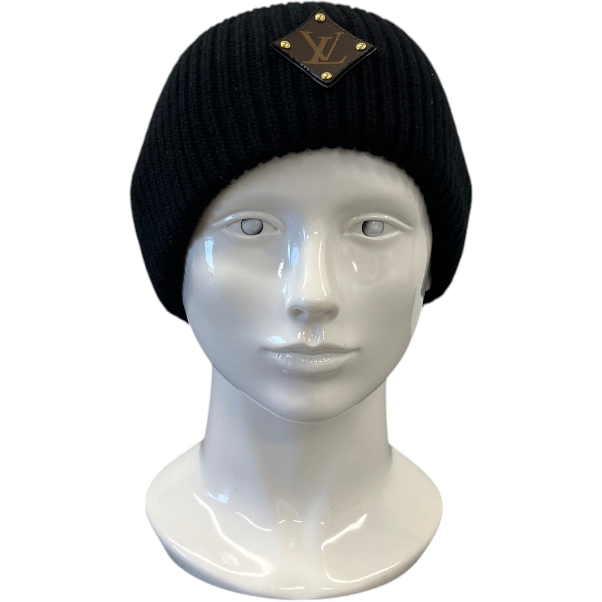 Women's Lv Initials Hat Black