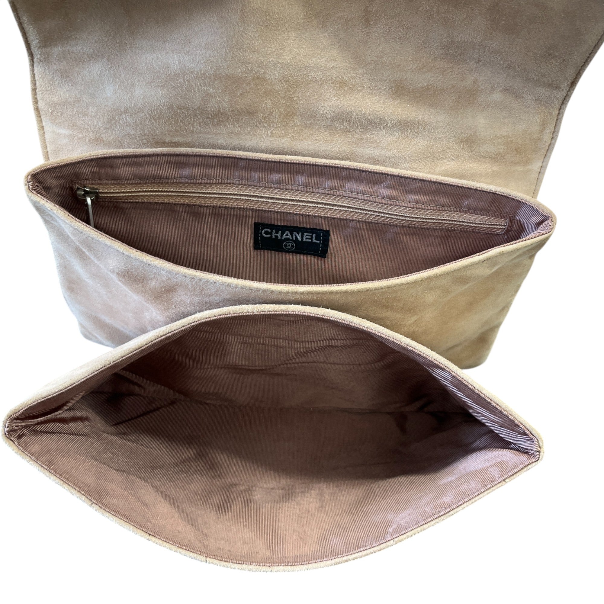 Women's Vintage Suede 2.55 Reissue Flap Handbag Beige