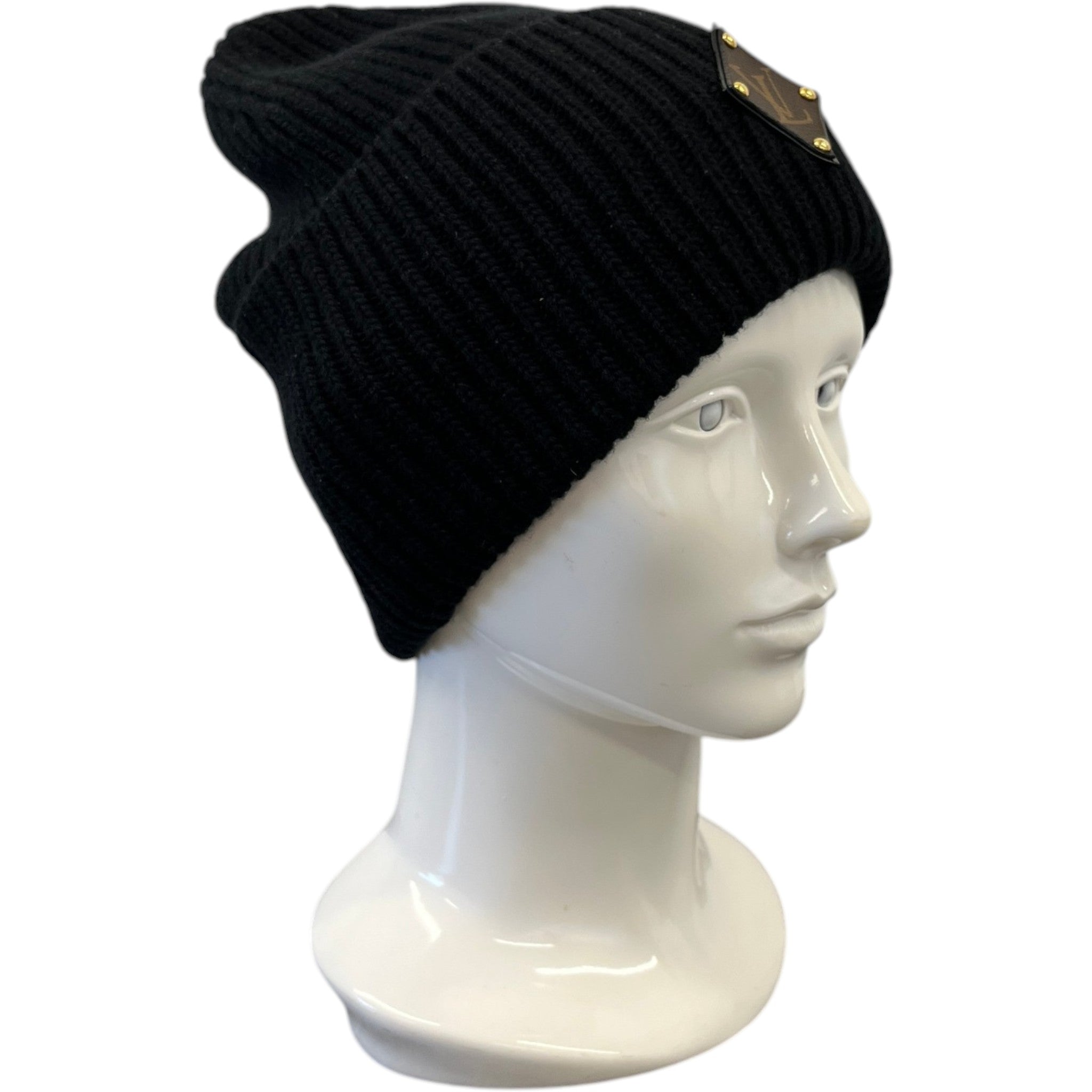 Women's Lv Initials Hat Black