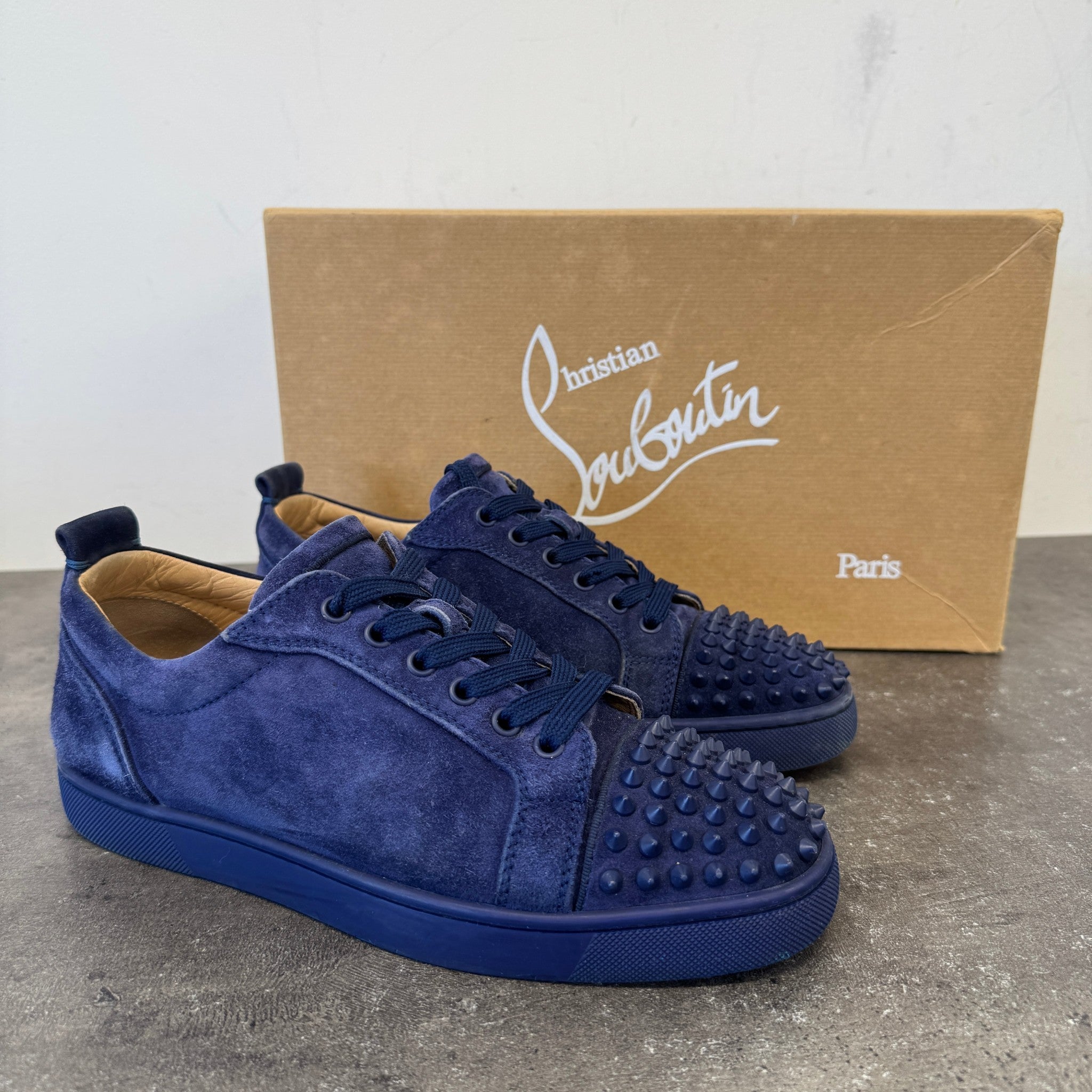 Men's Louis Junior Flat Low Trainers Blue Size EU 40 / UK 6