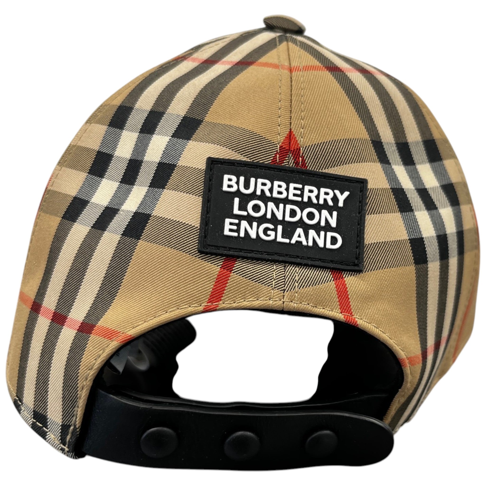 Men's Checkered Cap Beige Size S