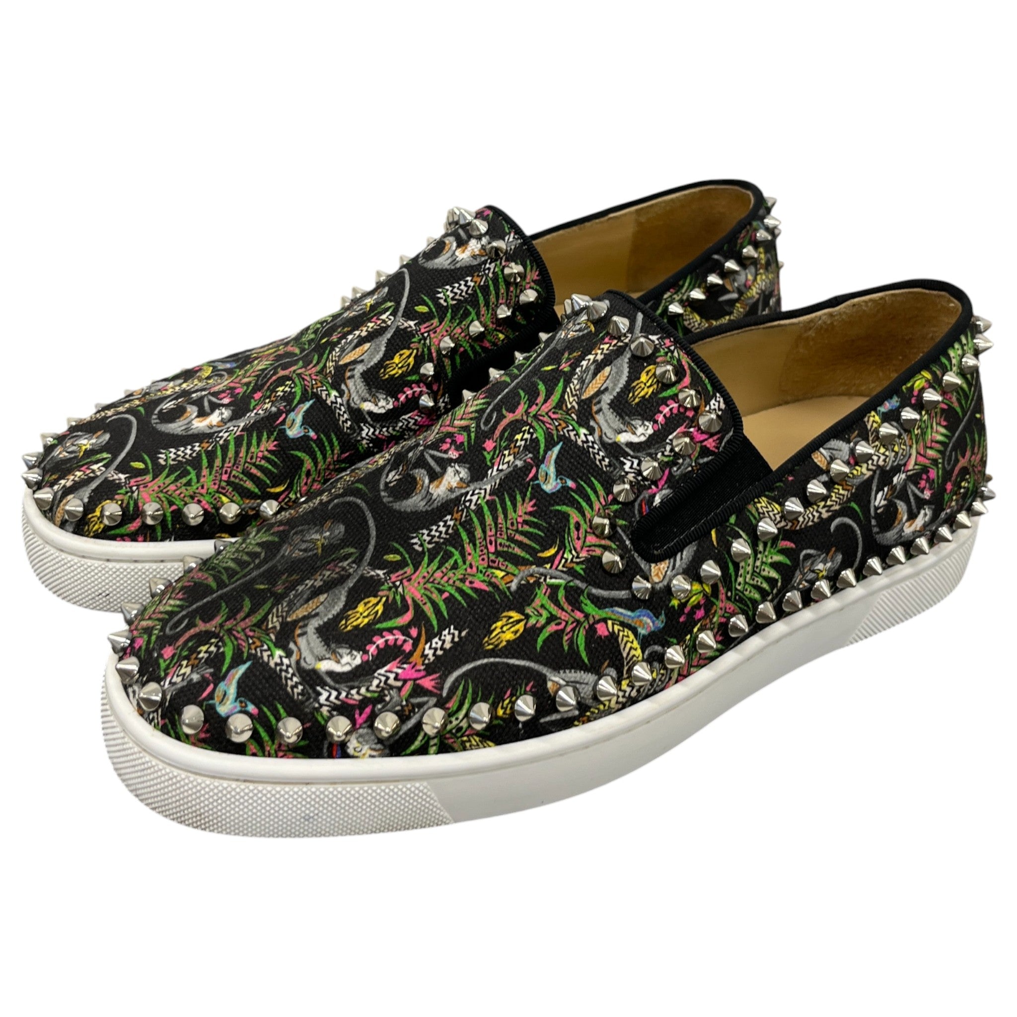 Men's Boat Flat Jungle Loafers Black Size EU 40 / UK 6