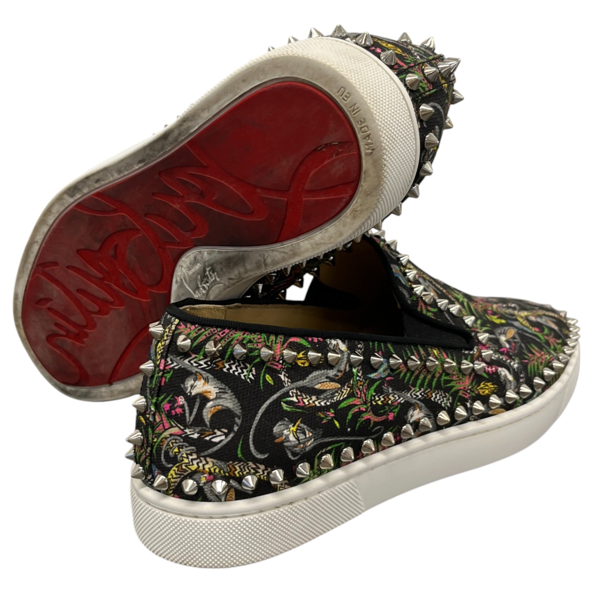 Men's Boat Flat Jungle Loafers Black Size EU 40 / UK 6